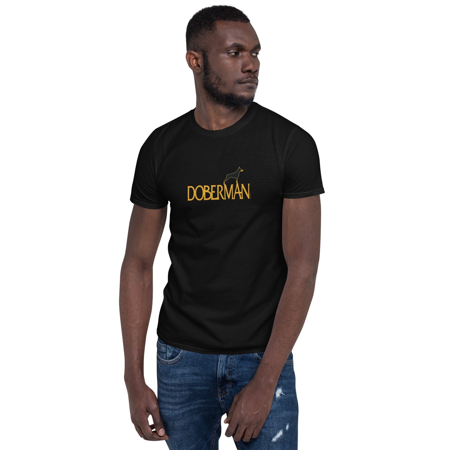 Camiseta unissex com mangas curtas - Doberman i-animals