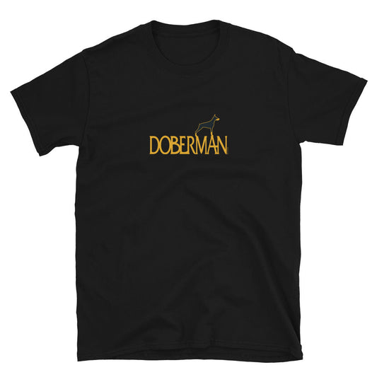 Camiseta unissex com mangas curtas - Doberman i-animals