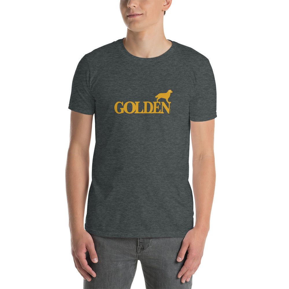 Camiseta unissex com mangas curtas - Golden Retriever i-animals
