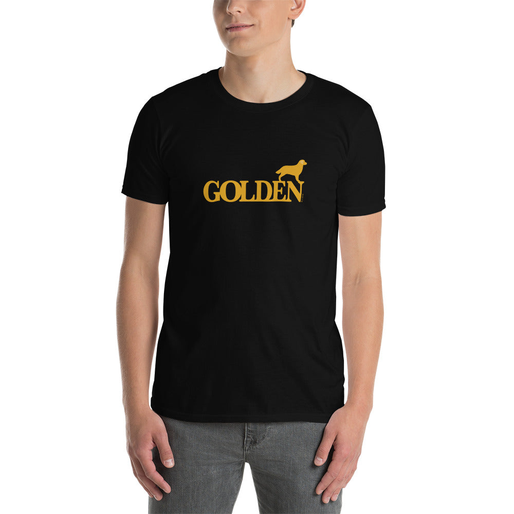 Camiseta unissex com mangas curtas - Golden Retriever i-animals
