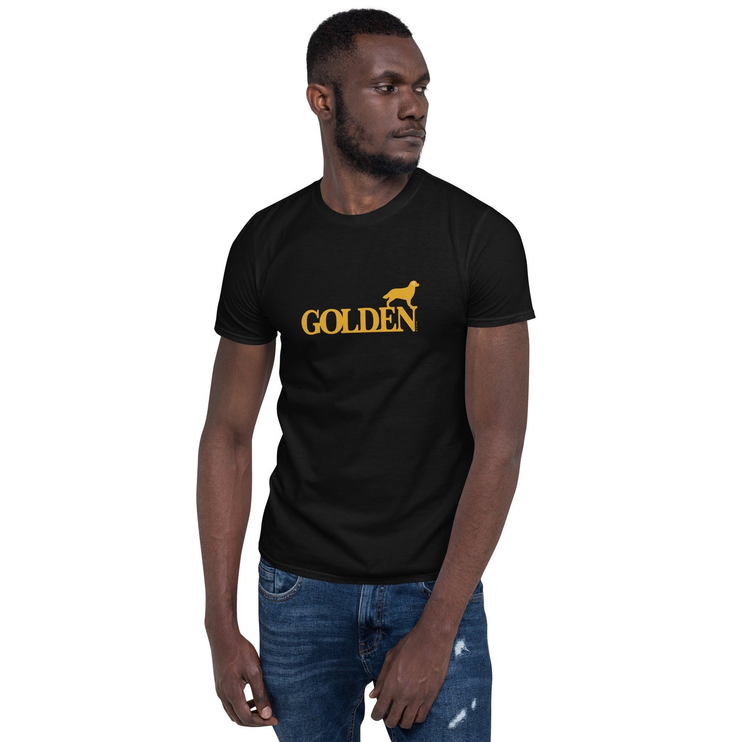 Camiseta unissex com mangas curtas - Golden Retriever i-animals