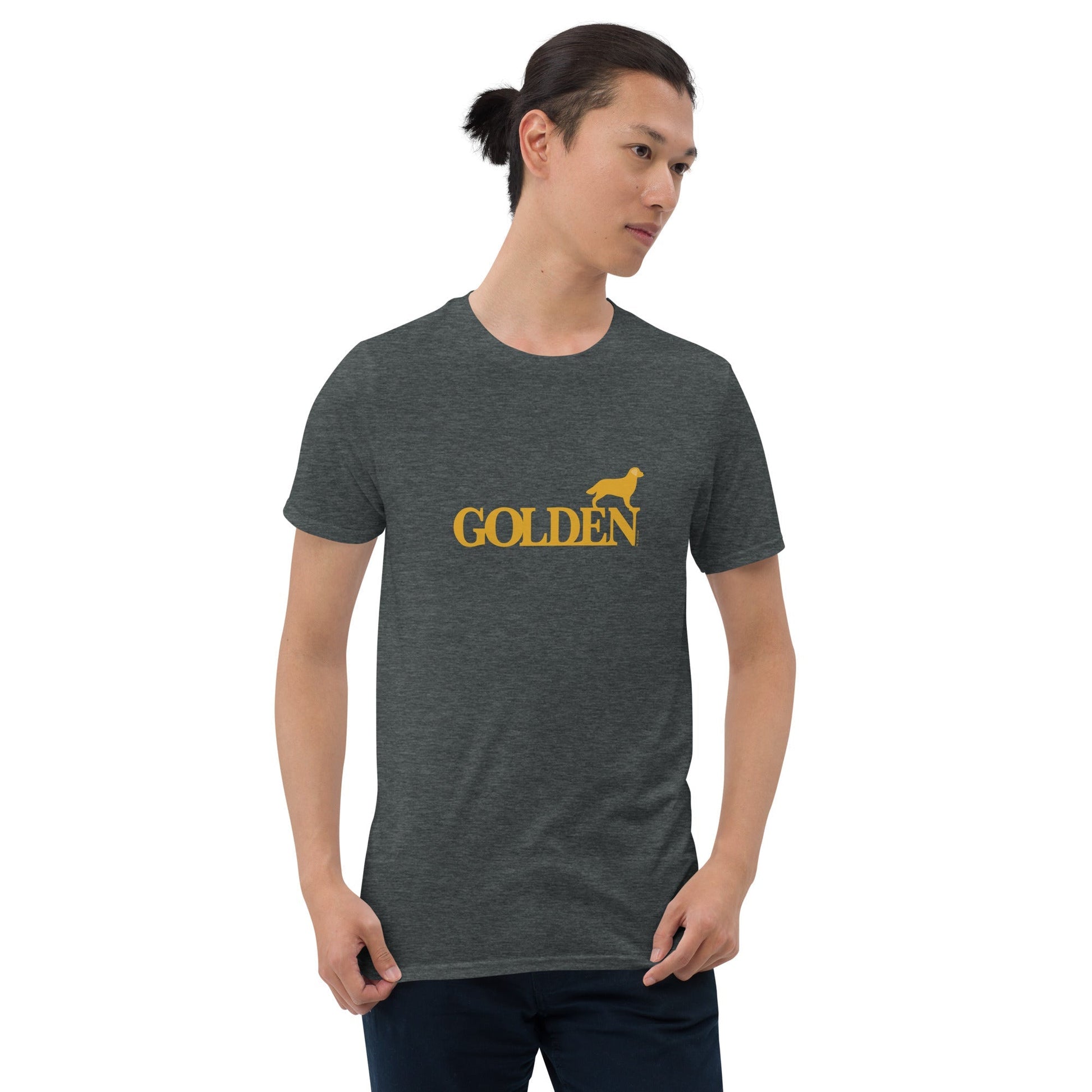 Camiseta unissex com mangas curtas - Golden Retriever i-animals