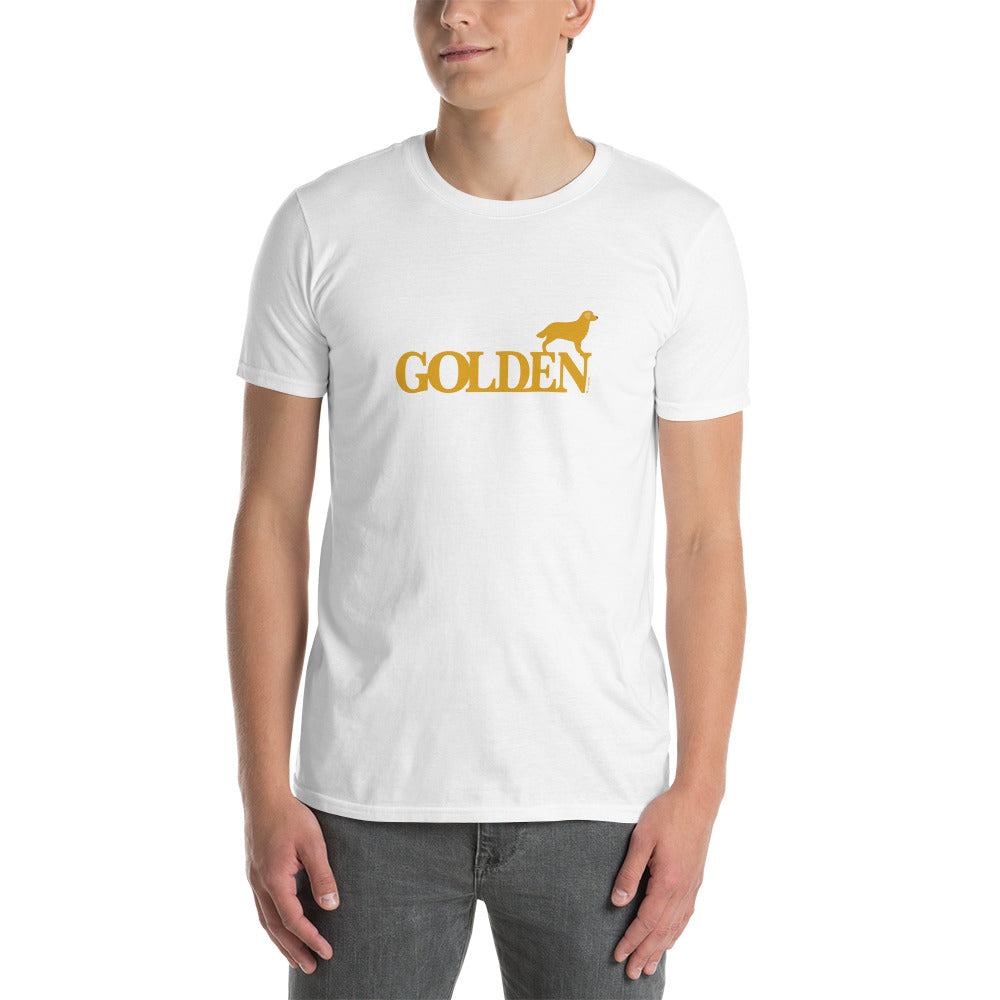 Camiseta unissex com mangas curtas - Golden Retriever i-animals