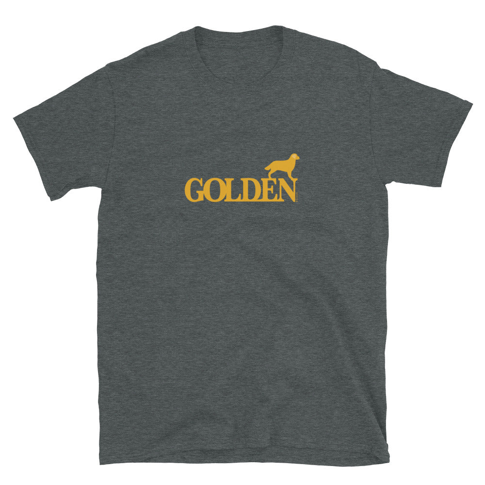 Camiseta unissex com mangas curtas - Golden Retriever i-animals