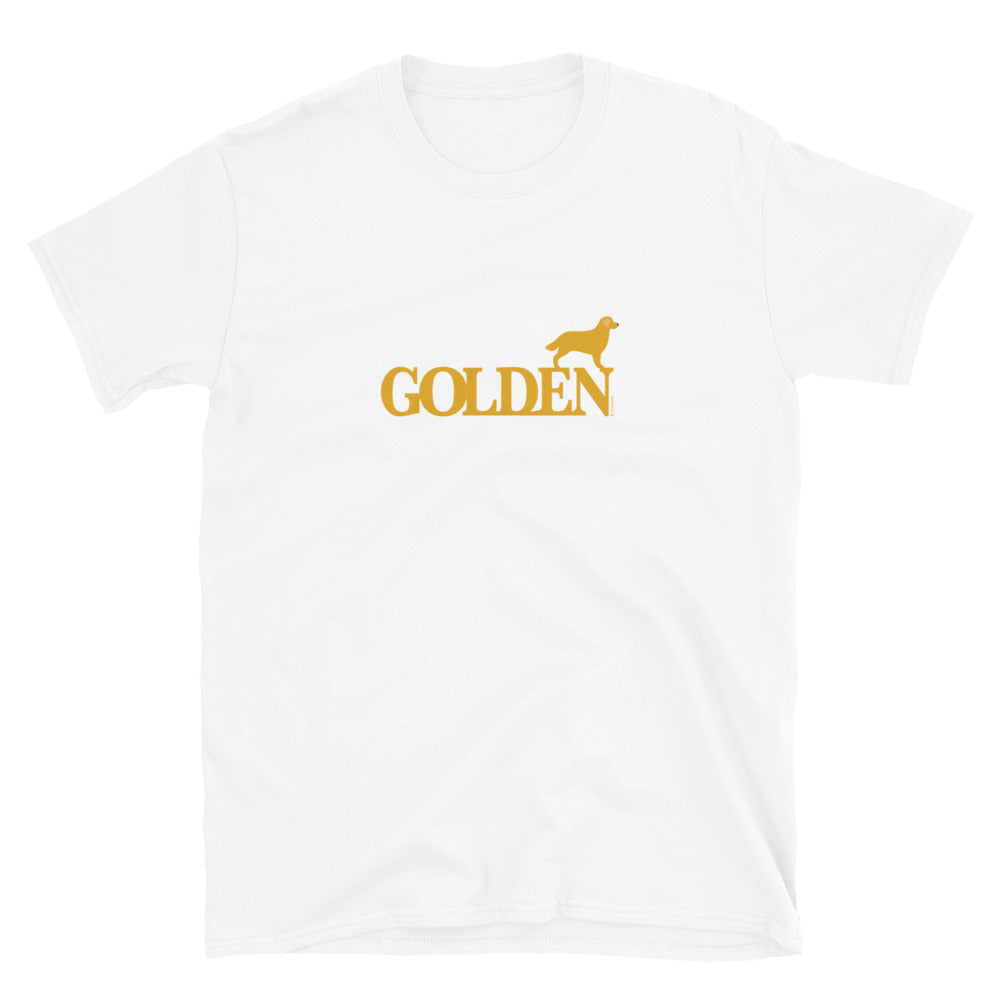 Camiseta unissex com mangas curtas - Golden Retriever i-animals