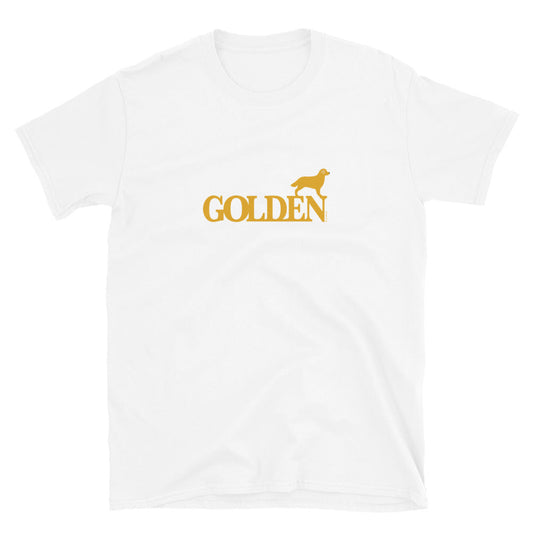 Camiseta unissex com mangas curtas - Golden Retriever i-animals