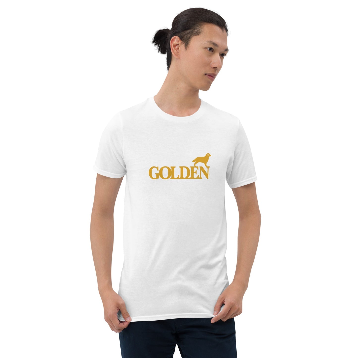 Camiseta unissex com mangas curtas - Golden Retriever i-animals