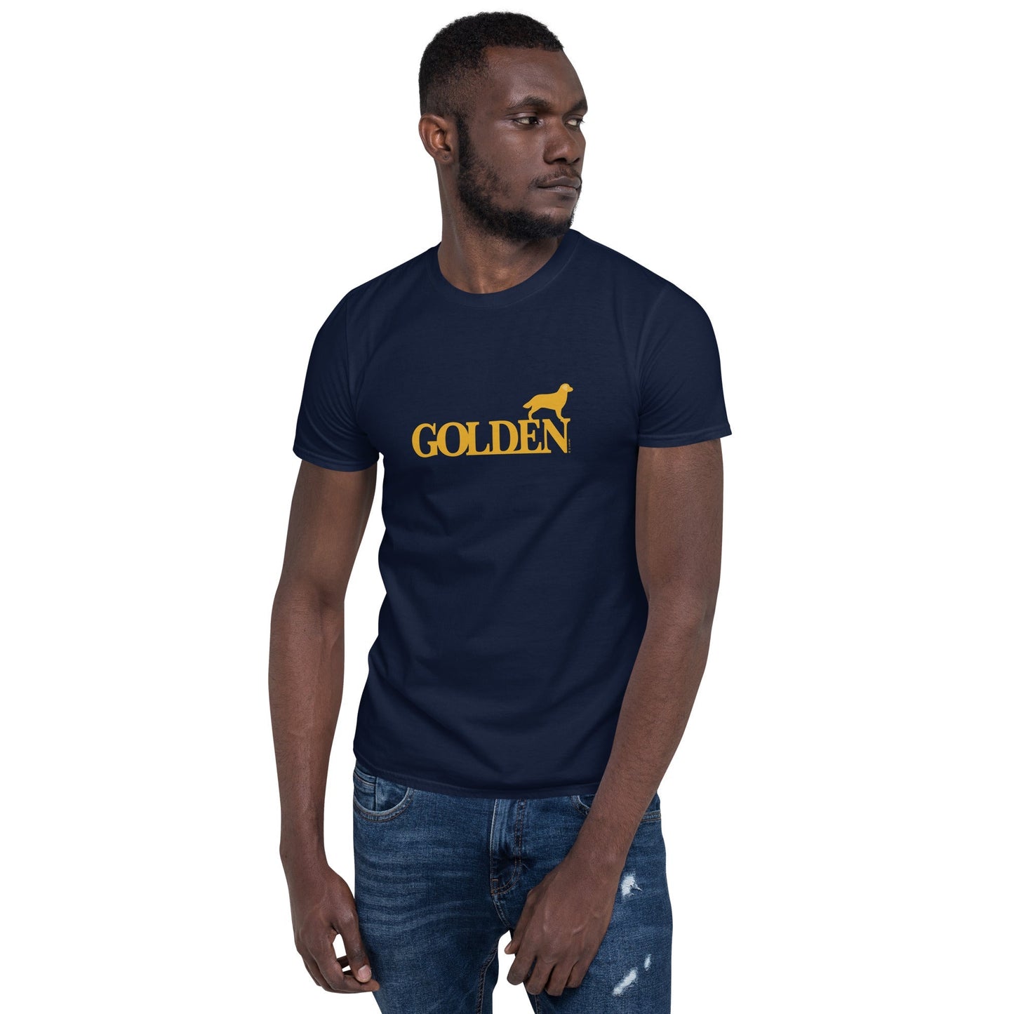 Camiseta unissex com mangas curtas - Golden Retriever i-animals