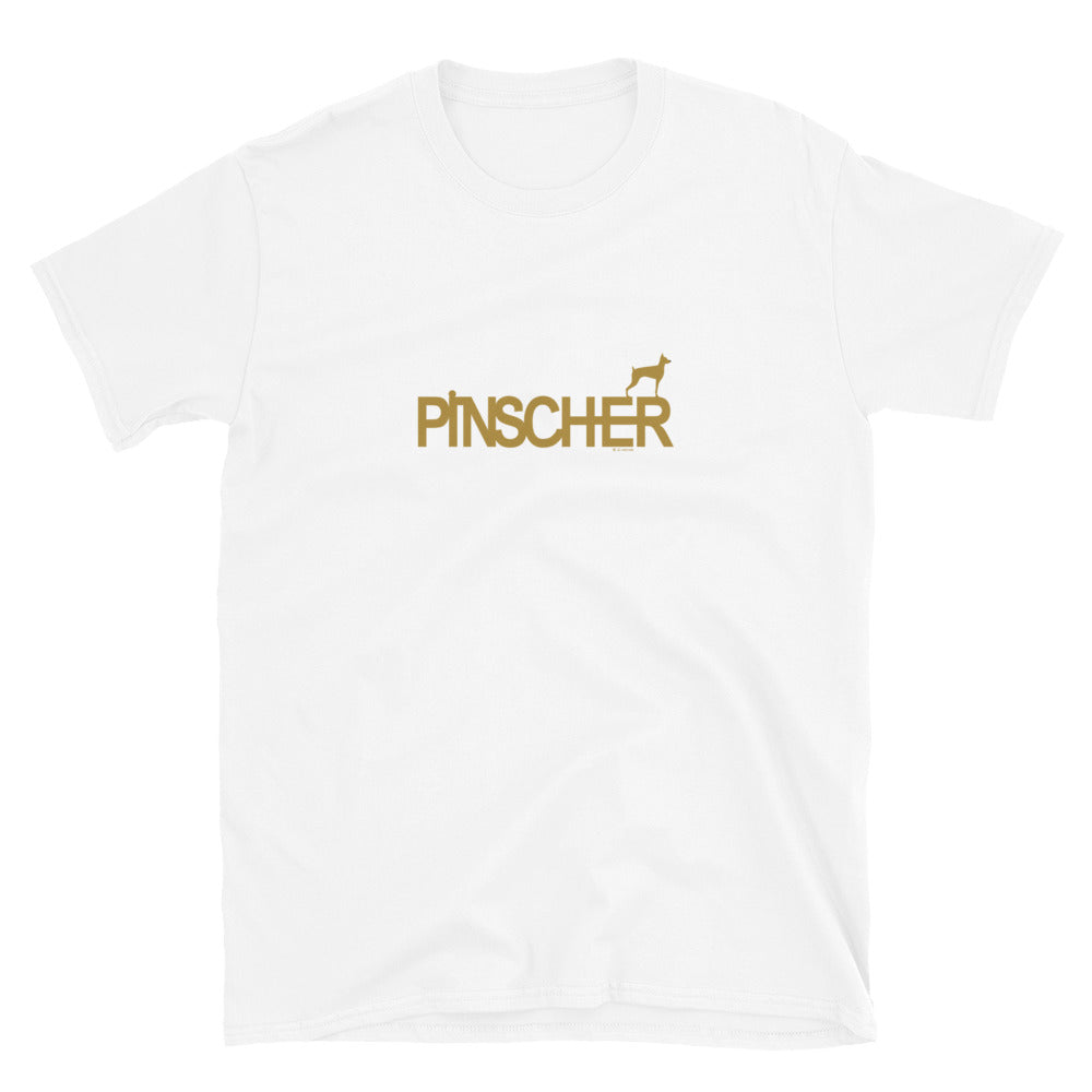 Camiseta unissex com mangas curtas - Pinscher i-animals