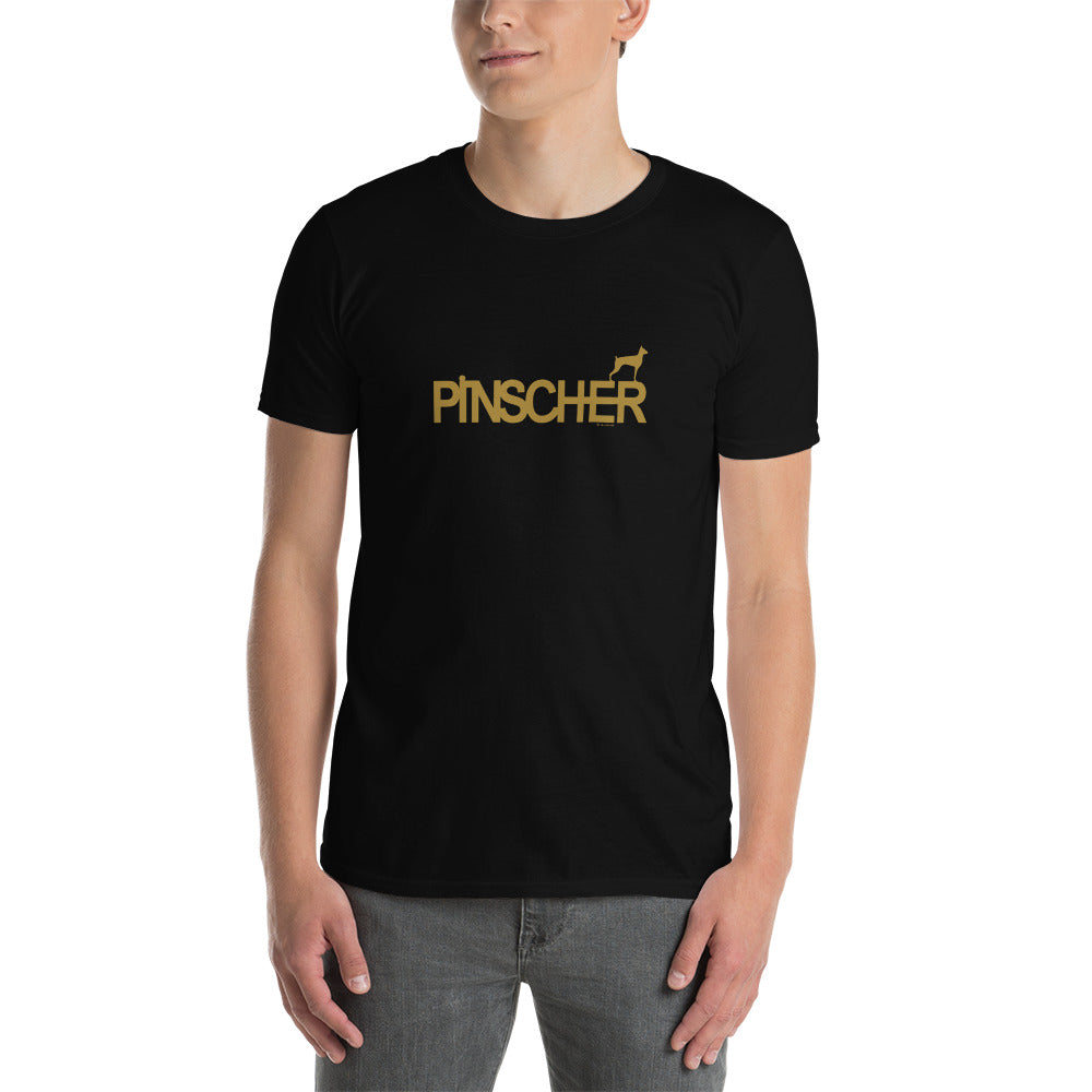 Camiseta unissex com mangas curtas - Pinscher i-animals