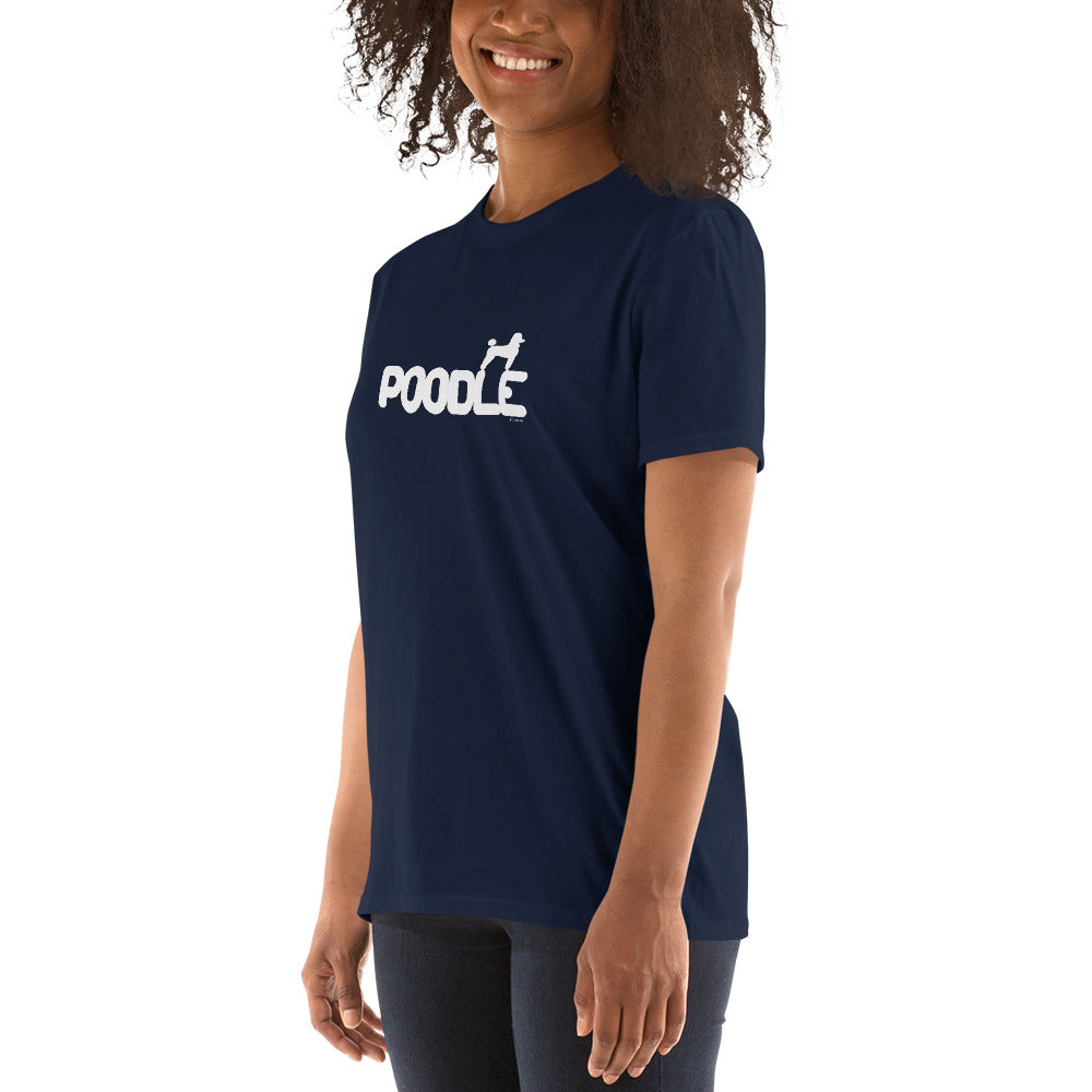 Camiseta unissex com mangas curtas - Poodle i-animals
