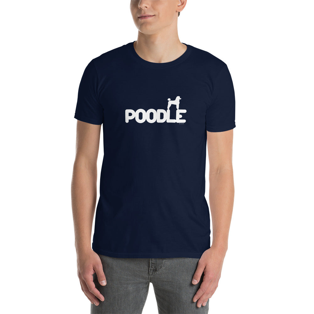 Camiseta unissex com mangas curtas - Poodle i-animals