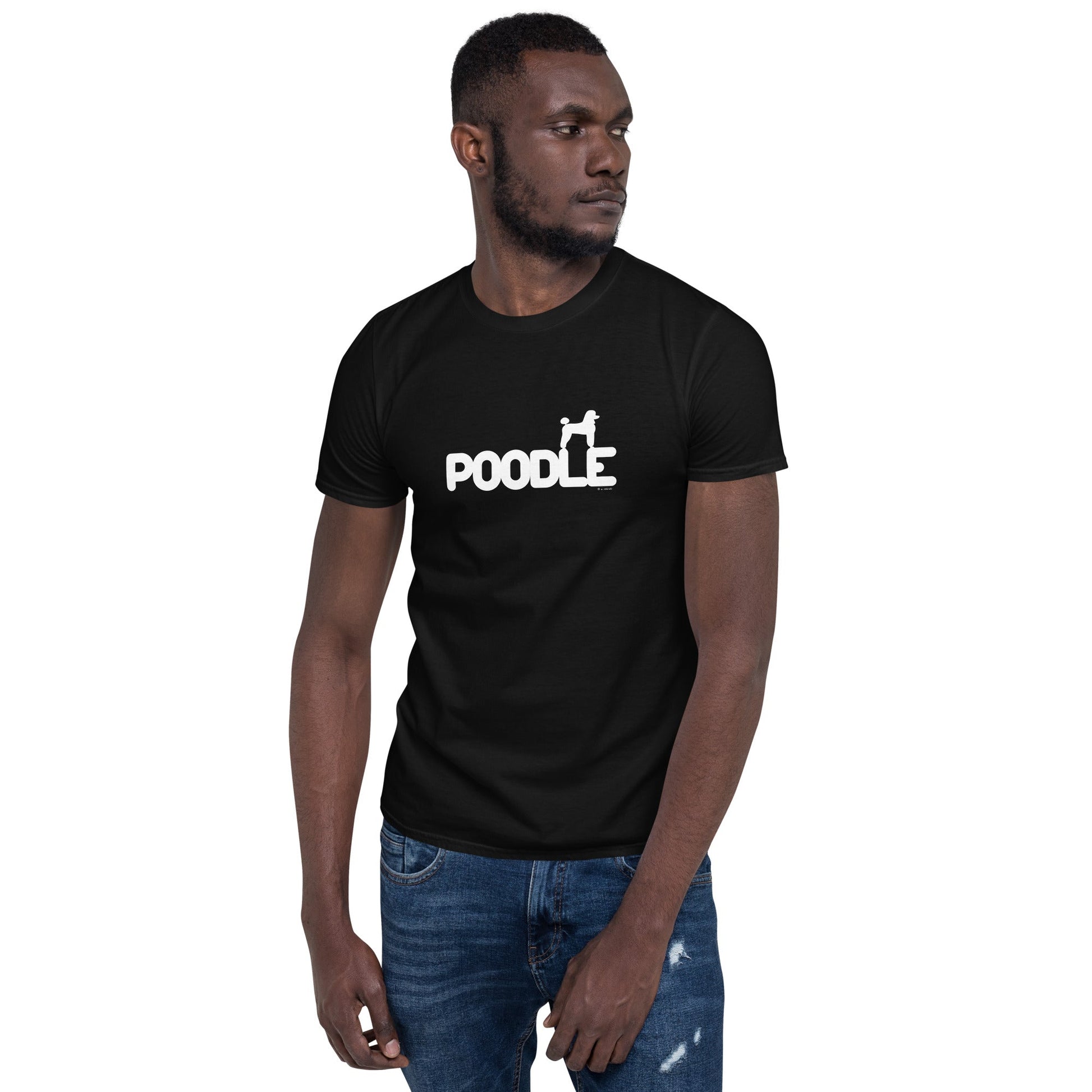 Camiseta unissex com mangas curtas - Poodle i-animals