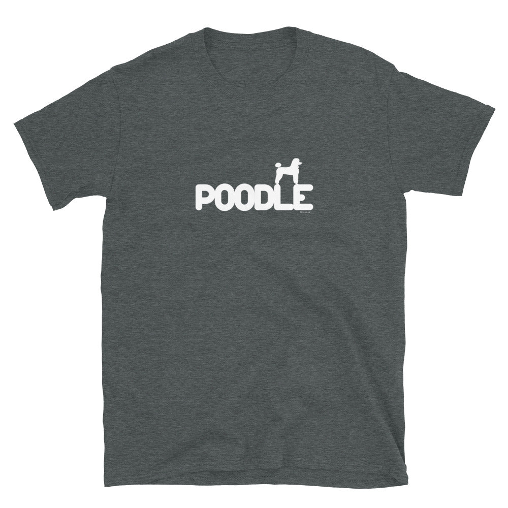 Camiseta unissex com mangas curtas - Poodle i-animals