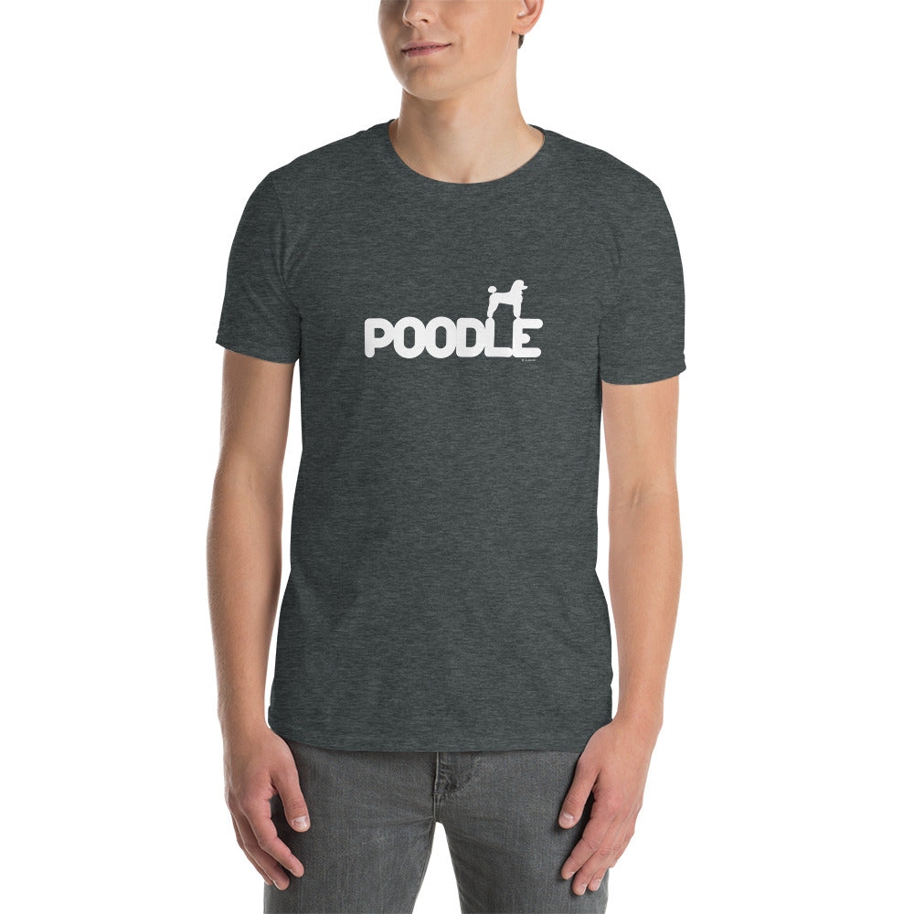 Camiseta unissex com mangas curtas - Poodle i-animals