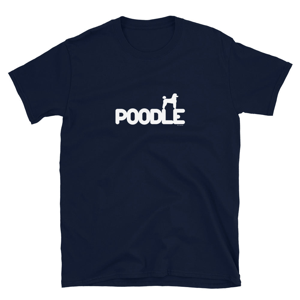 Camiseta unissex com mangas curtas - Poodle i-animals