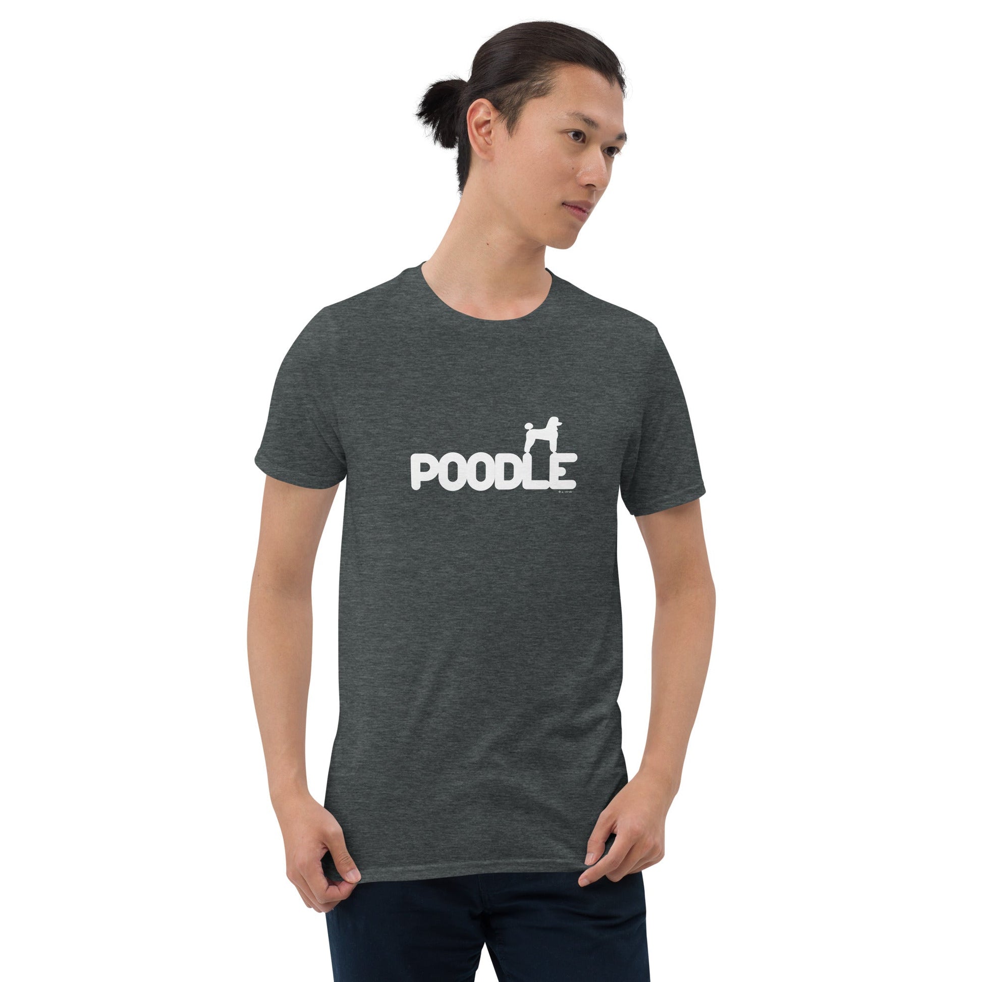 Camiseta unissex com mangas curtas - Poodle i-animals