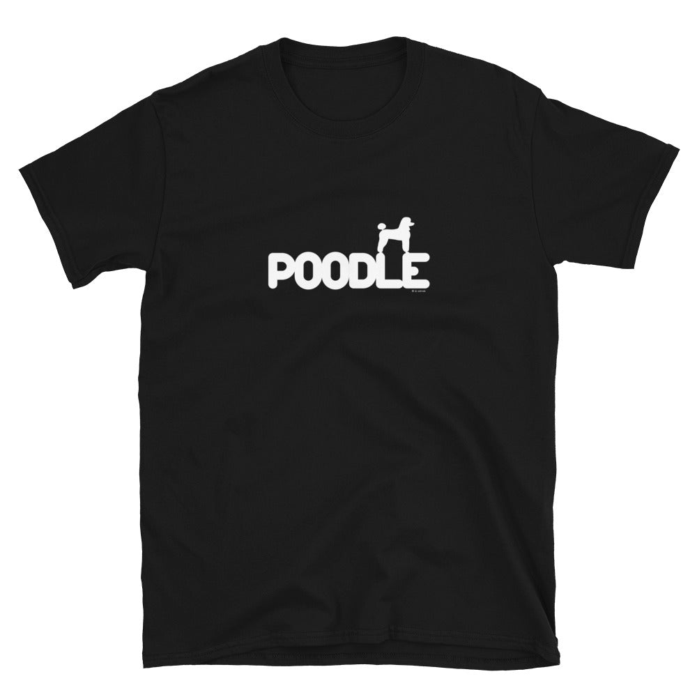 Camiseta unissex com mangas curtas - Poodle i-animals