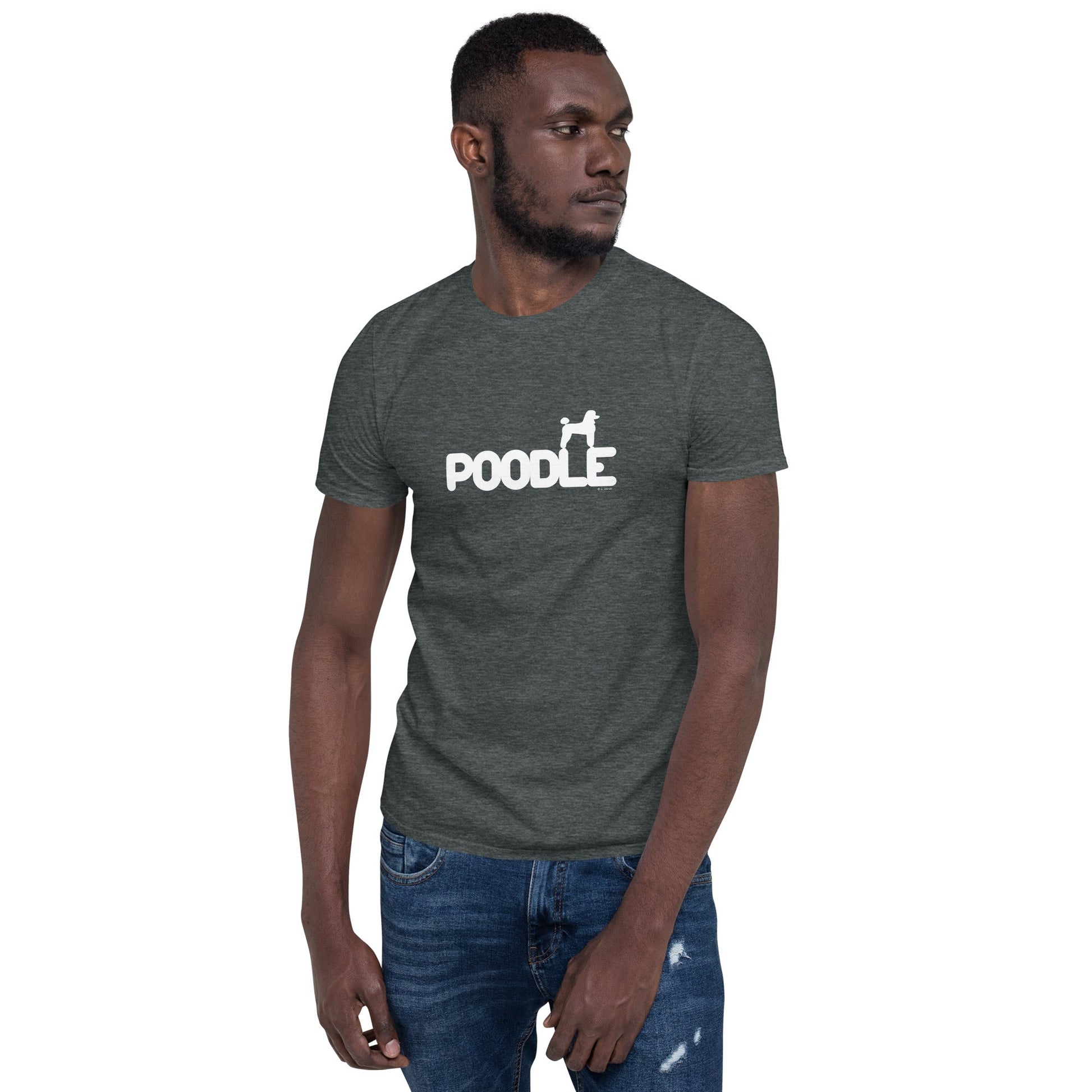 Camiseta unissex com mangas curtas - Poodle i-animals