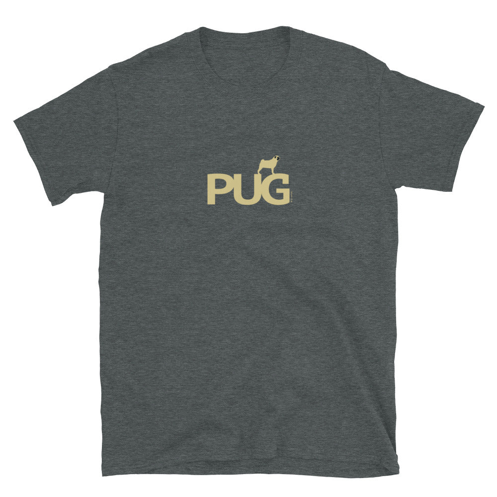 Camiseta unissex com mangas curtas - Pug i-animals