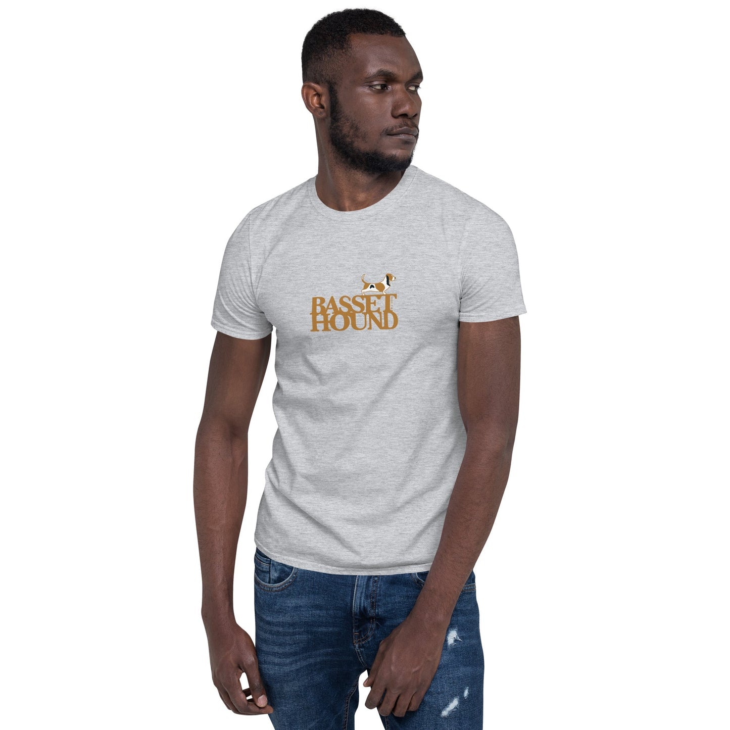 Camiseta unissex de manga curta - Basset Hound i-animals