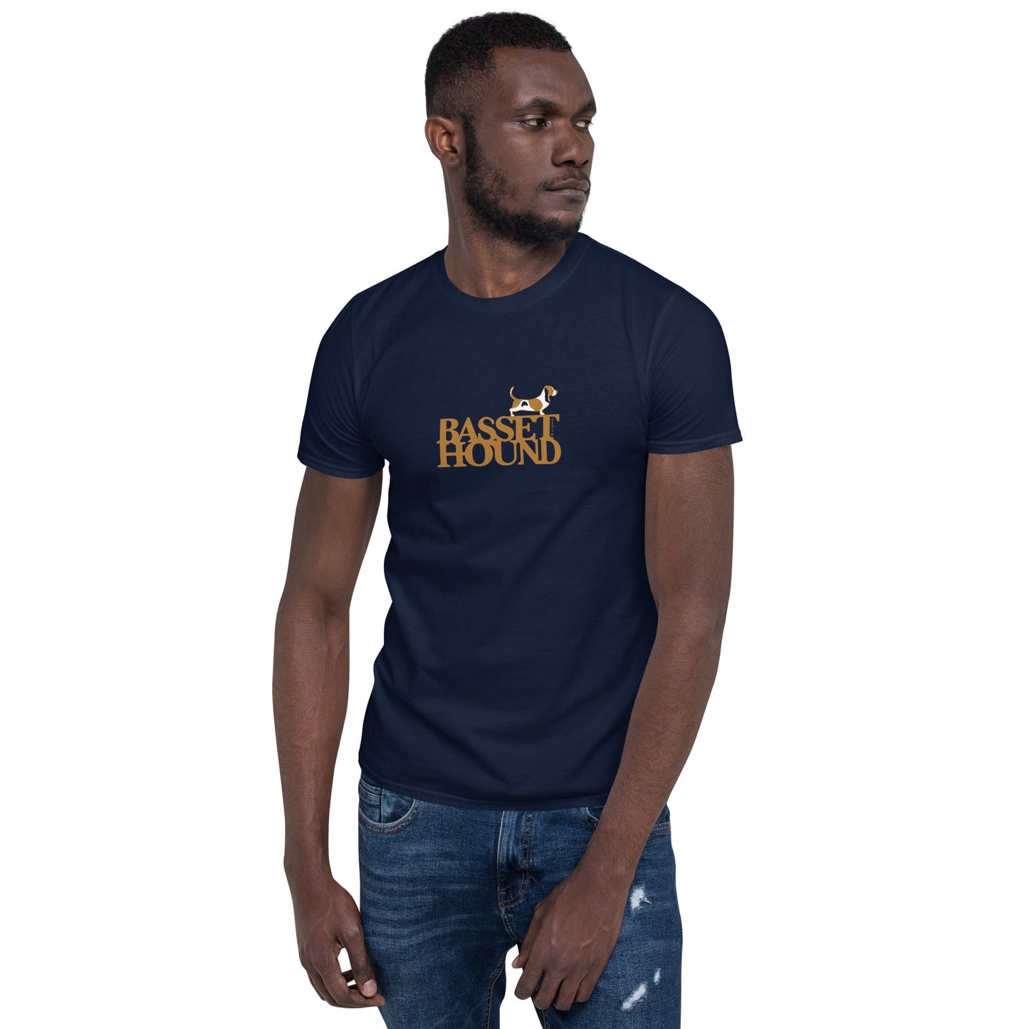Camiseta unissex de manga curta - Basset Hound i-animals