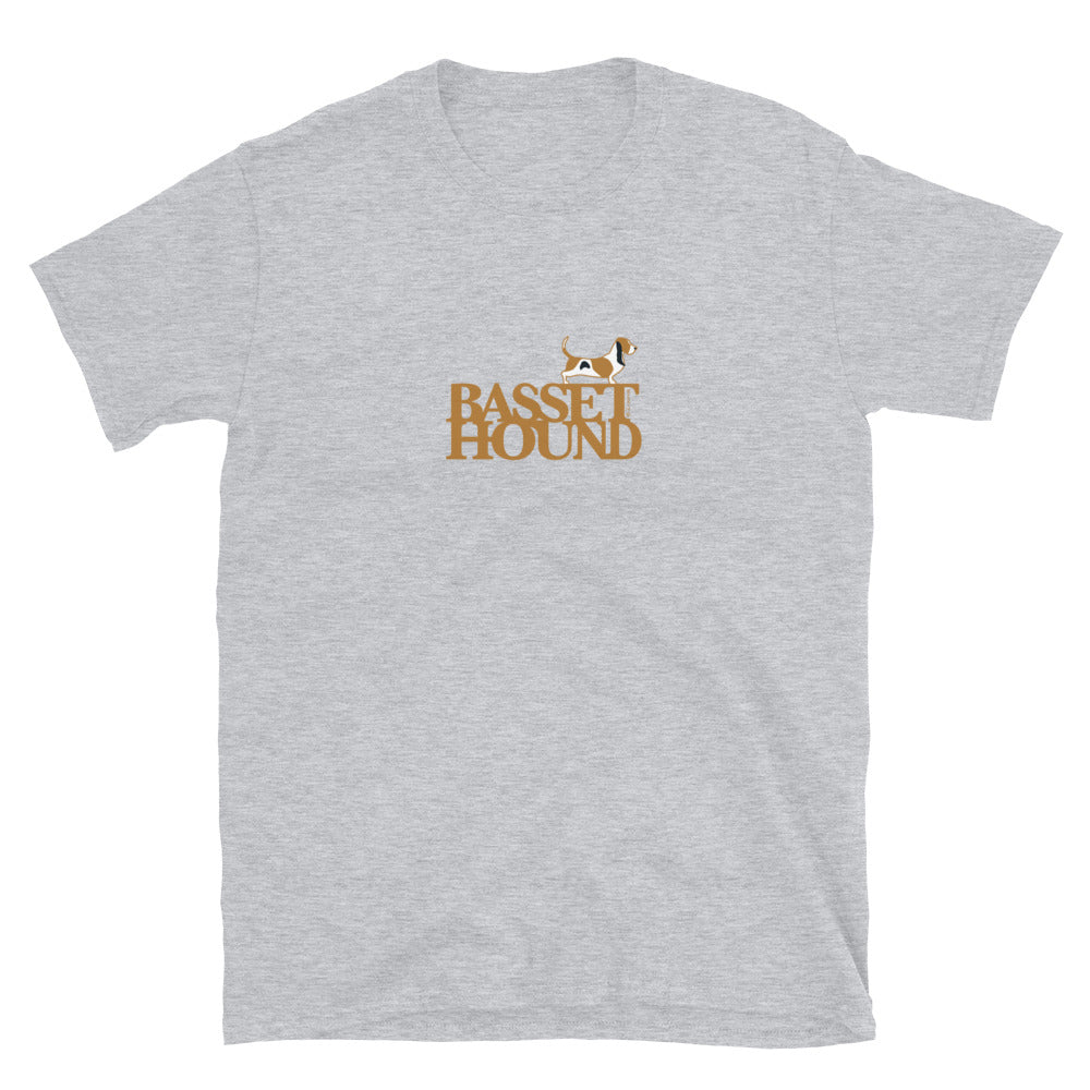 Camiseta unissex de manga curta - Basset Hound i-animals