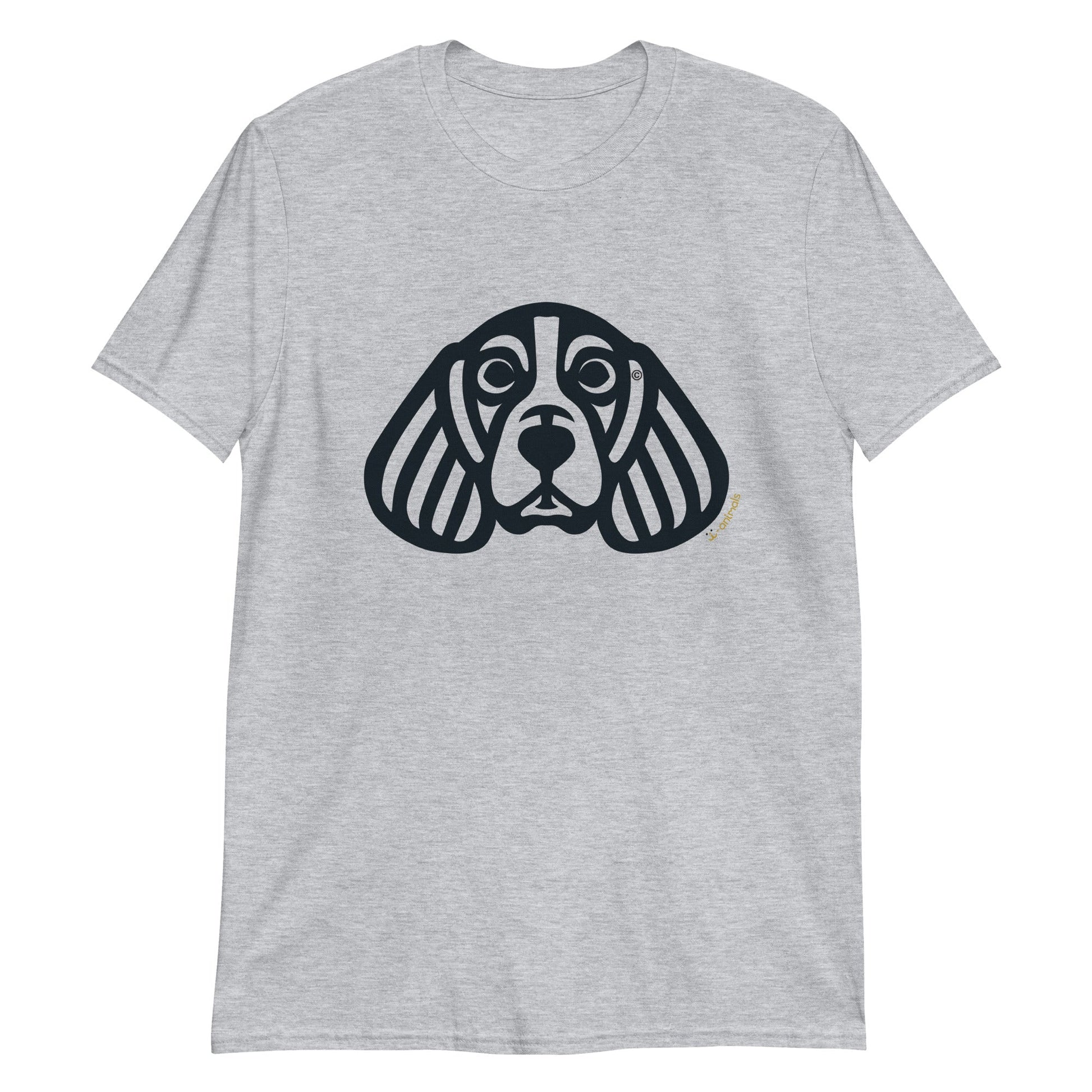 Camiseta unissex de manga curta - Beagle - Tribal - Cores Claras i-animals