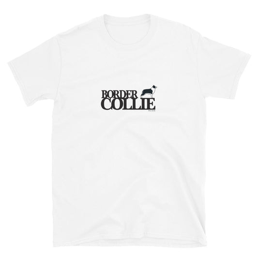 Camiseta unissex de manga curta - Border Collie - Cores Claras i-animals