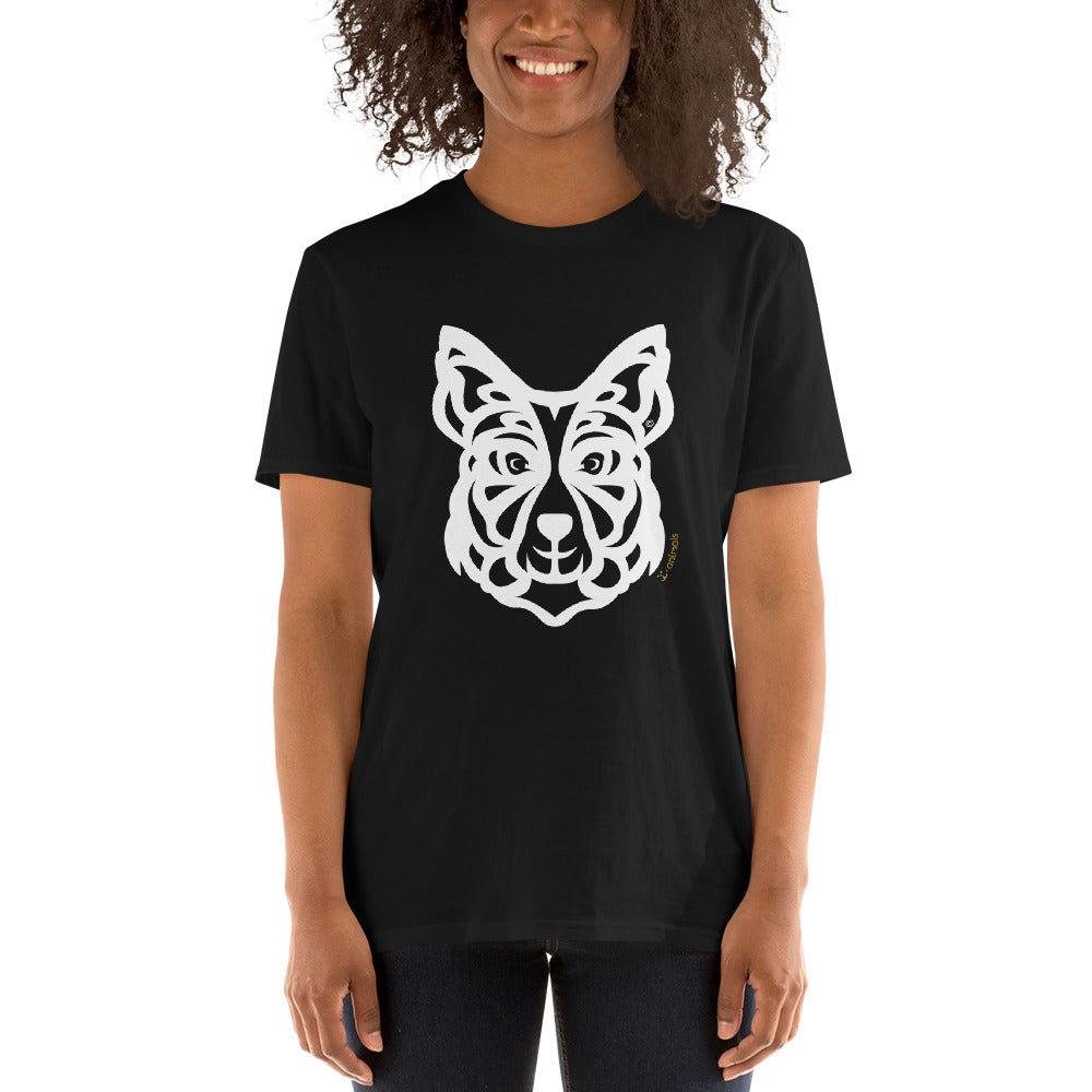 Camiseta unissex de manga curta - Border Collie - Tribal i-animals