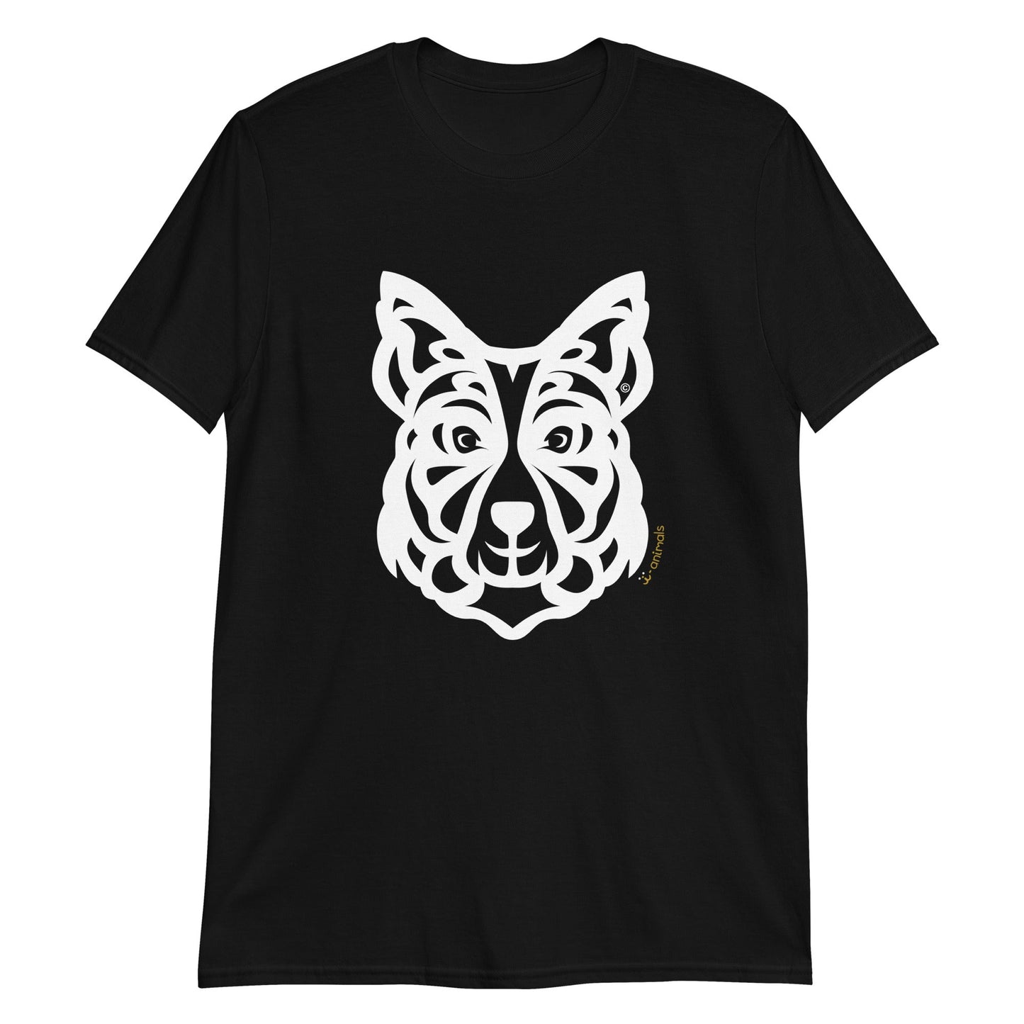 Camiseta unissex de manga curta - Border Collie - Tribal i-animals