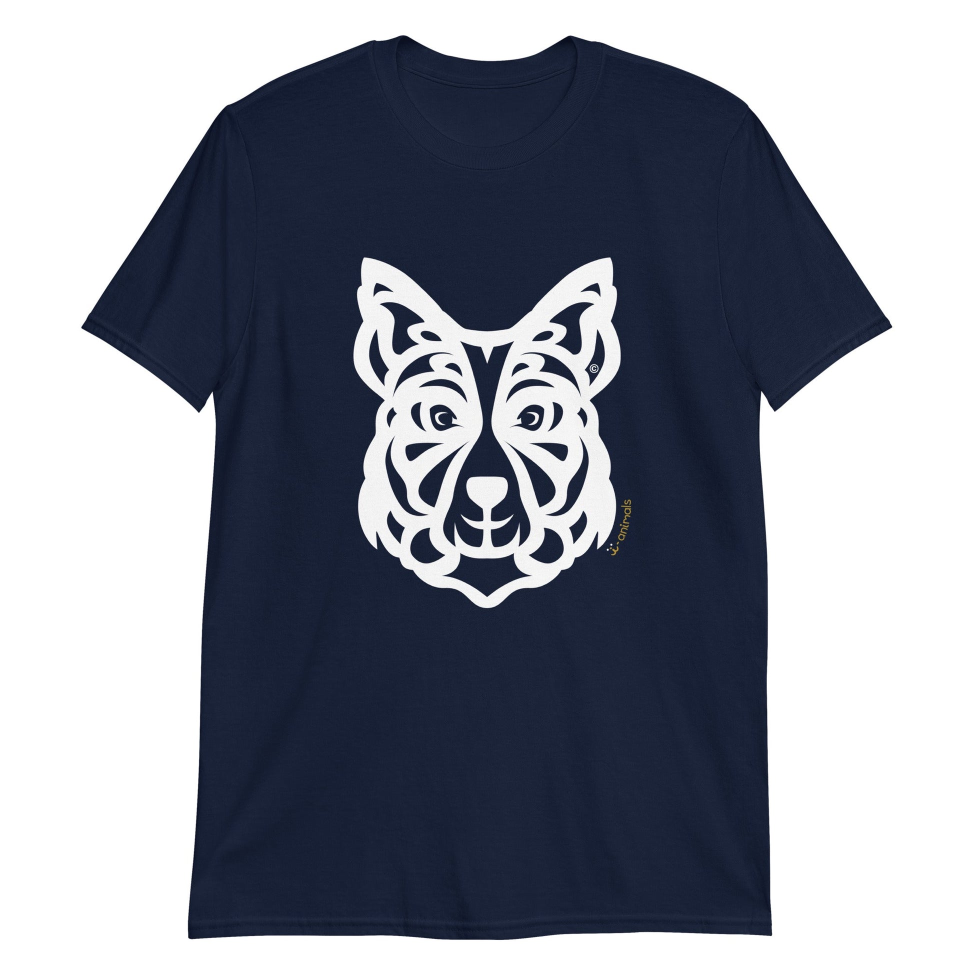 Camiseta unissex de manga curta - Border Collie - Tribal i-animals