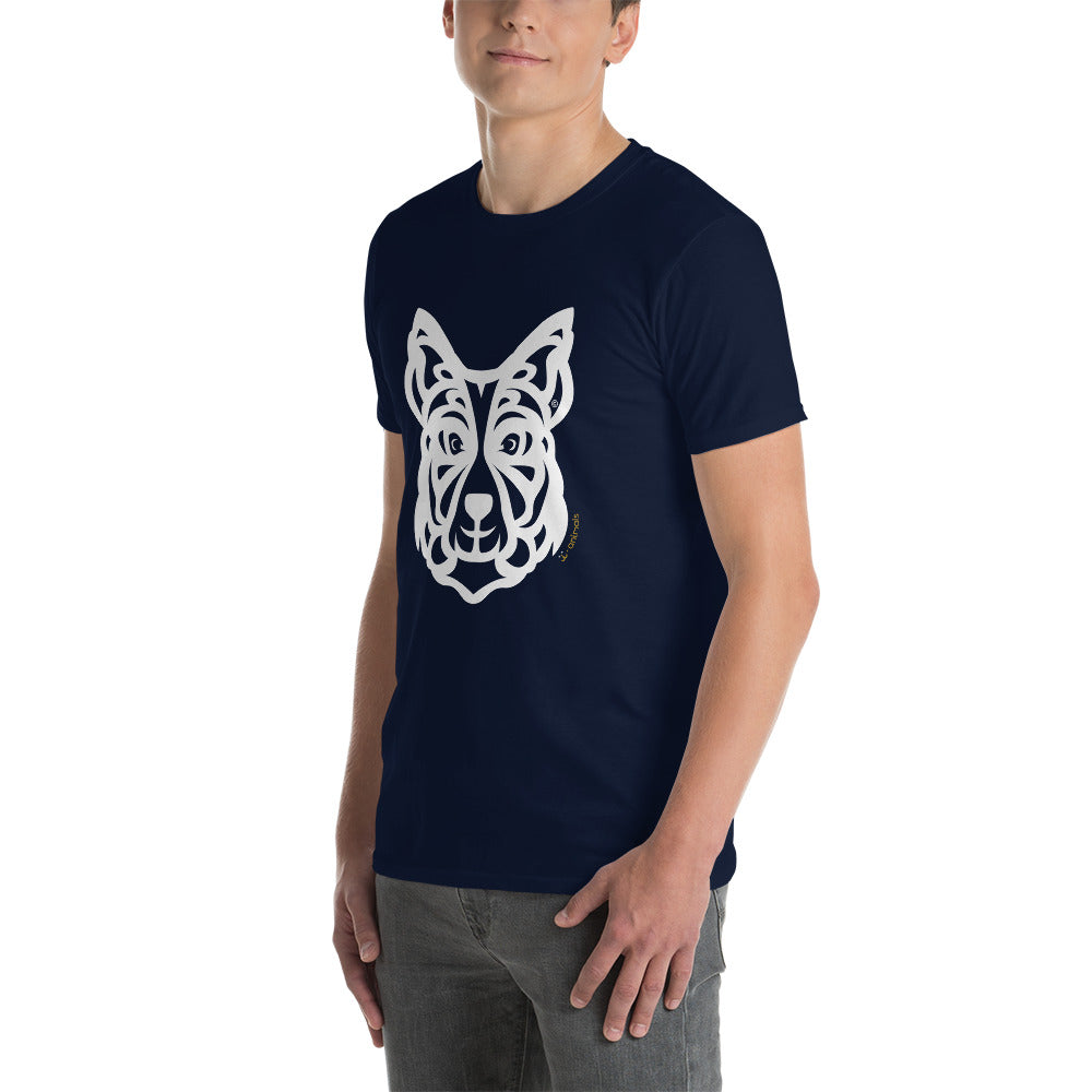 Camiseta unissex de manga curta - Border Collie - Tribal i-animals