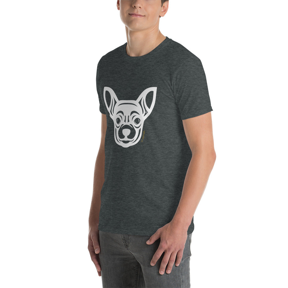 Camiseta unissex de manga curta - Chihuahua - Tribal i-animals