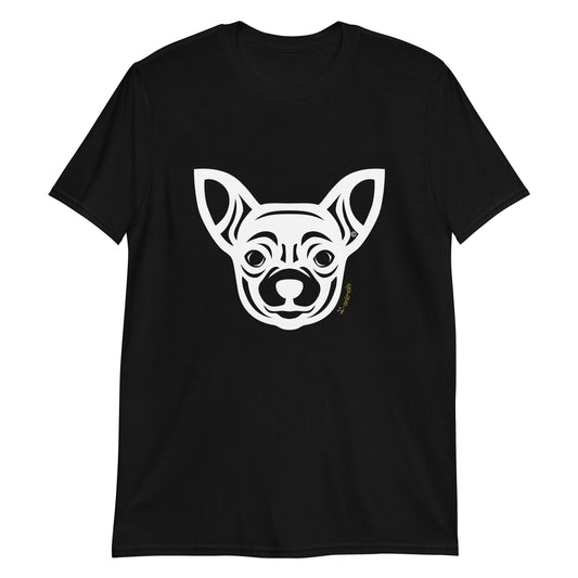 Camiseta unissex de manga curta - Chihuahua - Tribal i-animals
