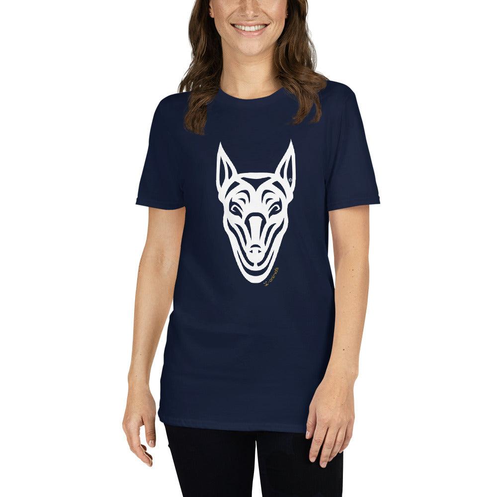 Camiseta unissex de manga curta - Doberman - Tribal i-animals