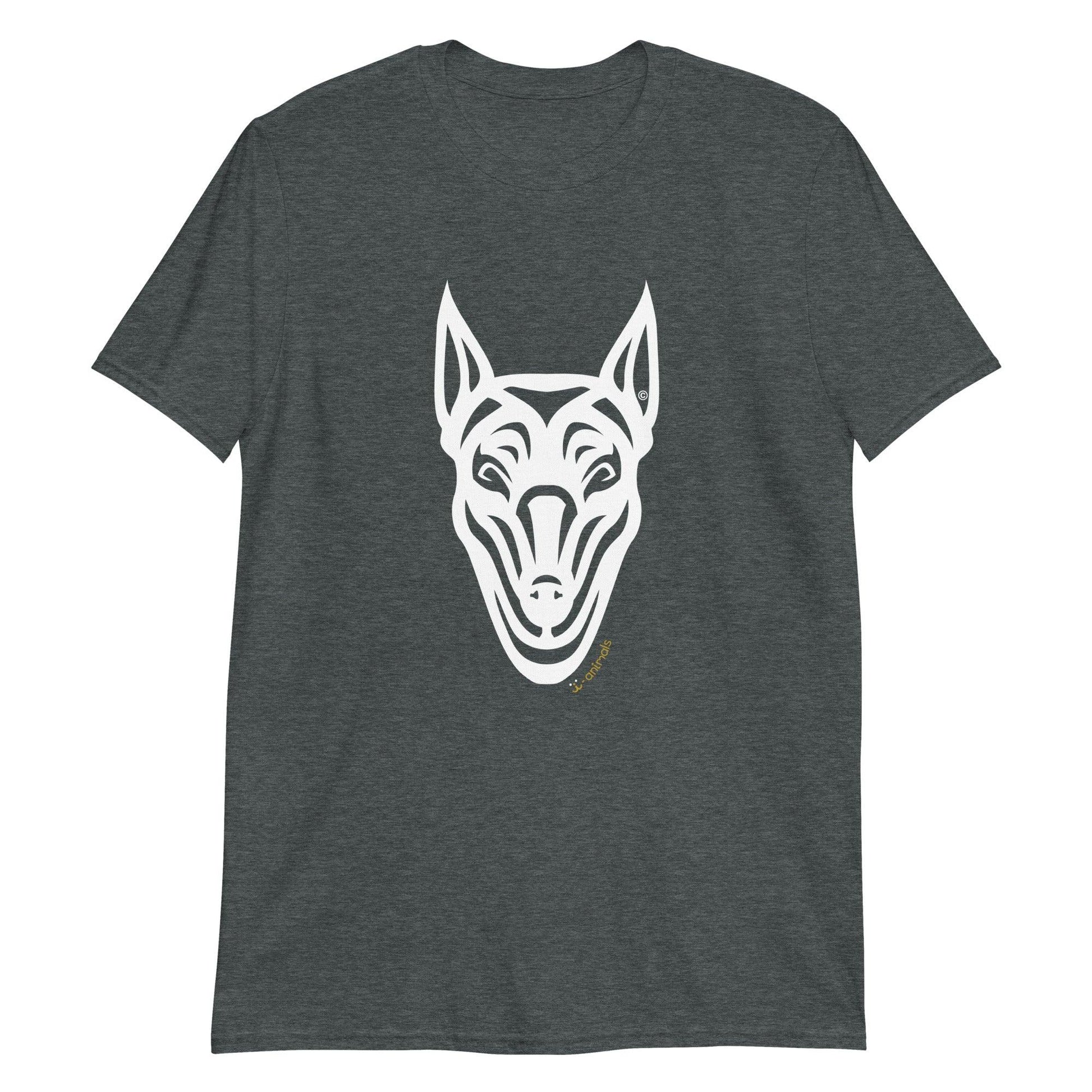 Camiseta unissex de manga curta - Doberman - Tribal i-animals