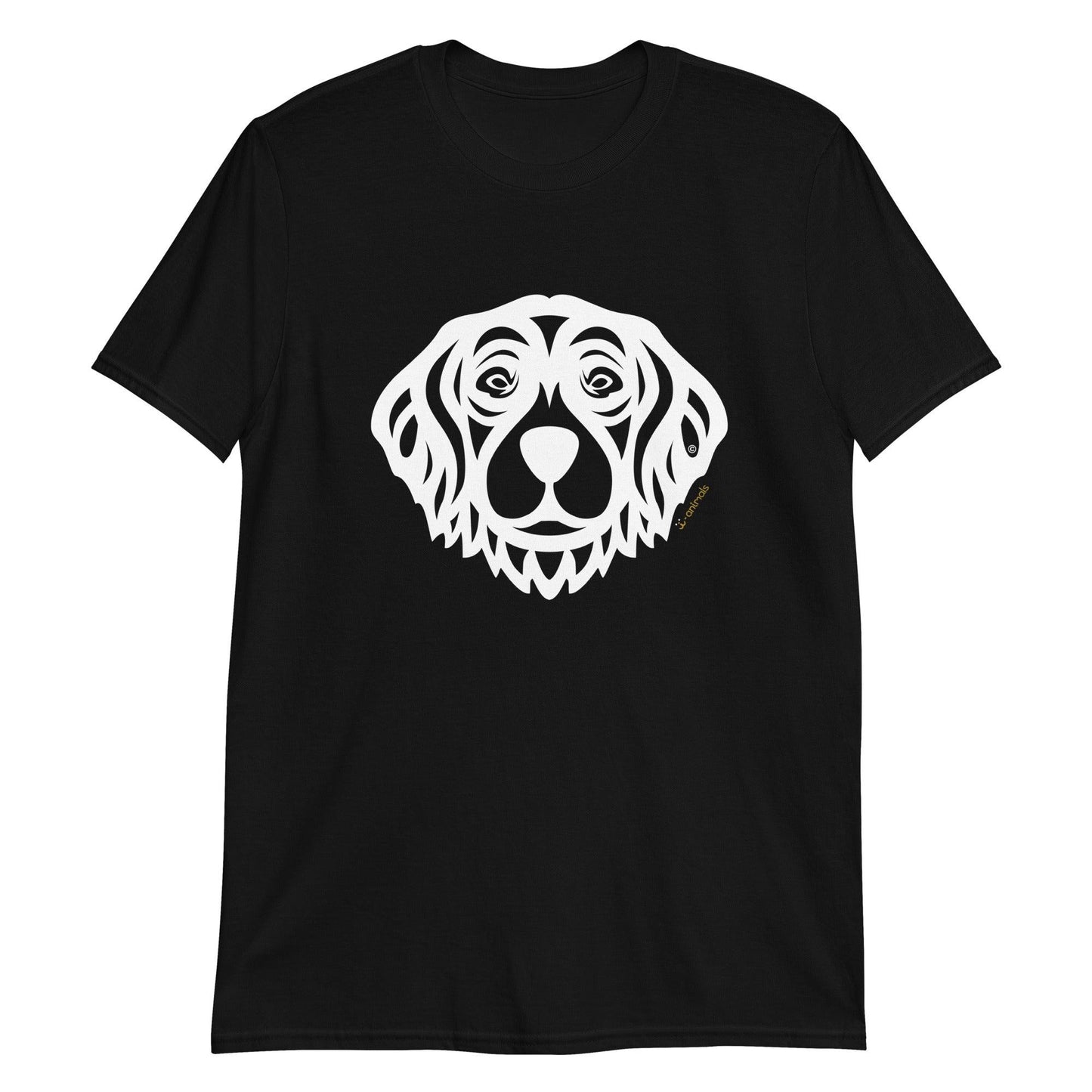 Camiseta unissex de manga curta - Golden Retriever - Tribal i-animals