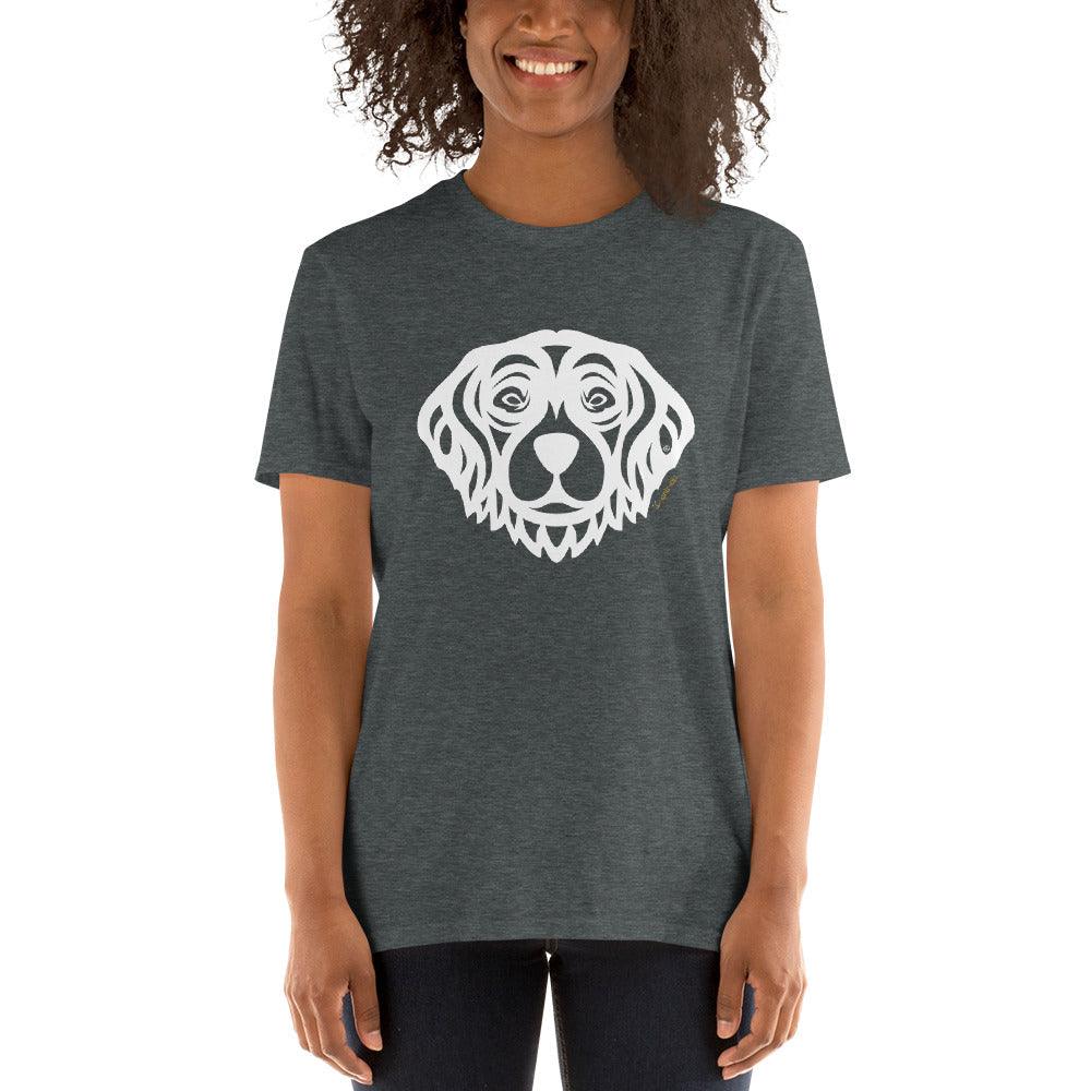 Camiseta unissex de manga curta - Golden Retriever - Tribal i-animals