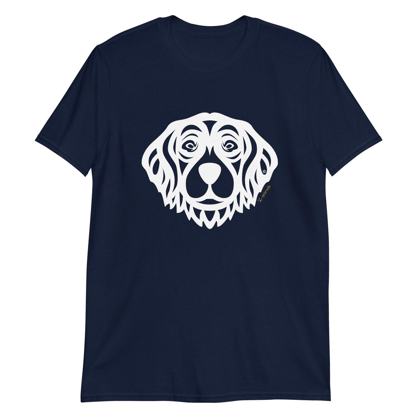 Camiseta unissex de manga curta - Golden Retriever - Tribal i-animals