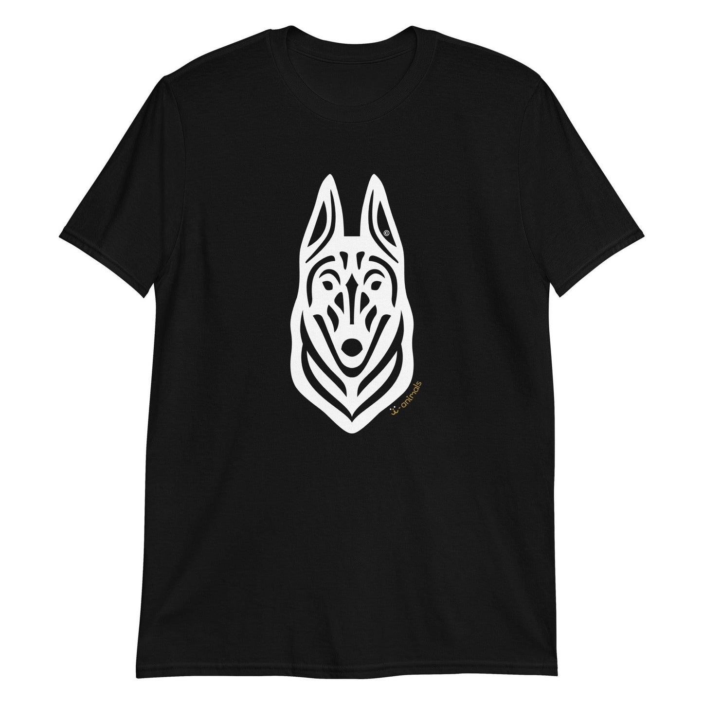 Camiseta unissex de manga curta - Malinois - Tribal i-animals