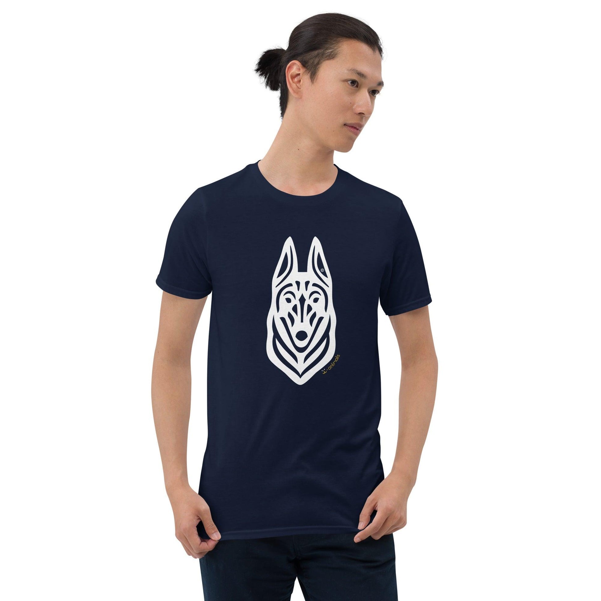 Camiseta unissex de manga curta - Malinois - Tribal i-animals