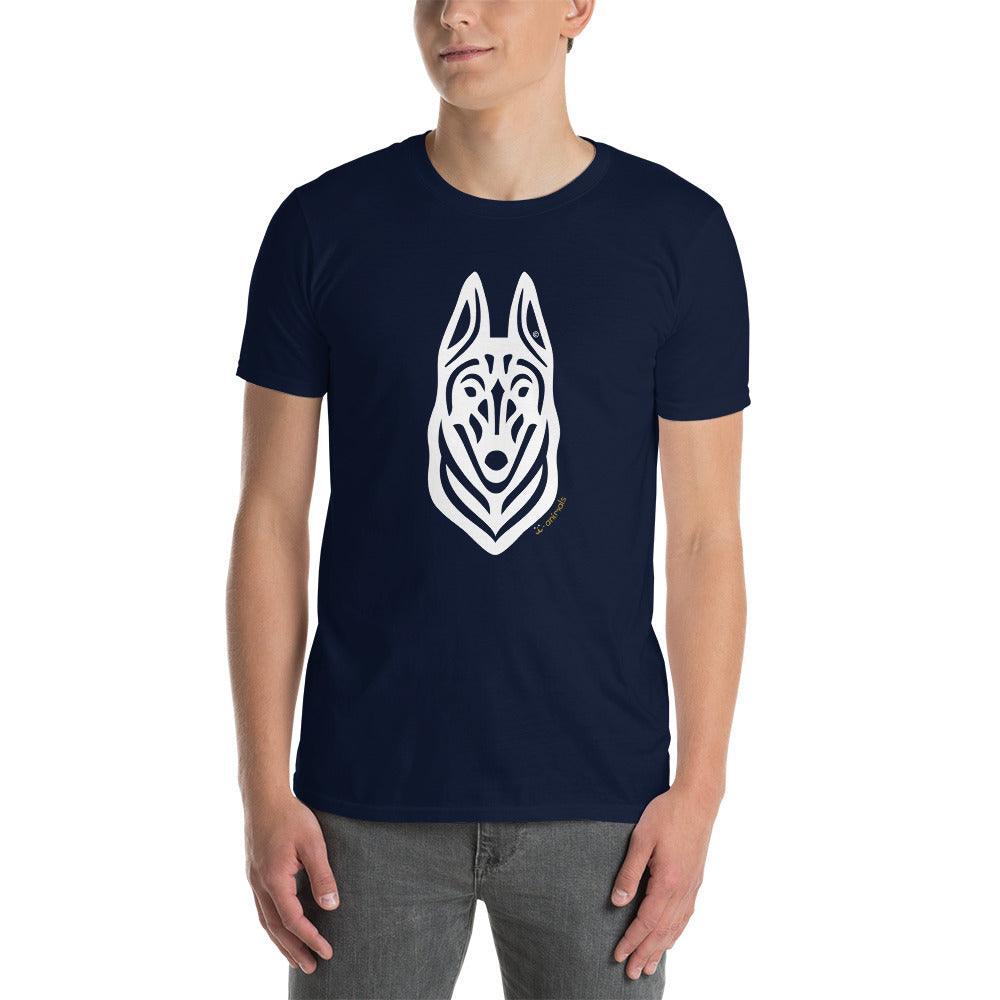 Camiseta unissex de manga curta - Malinois - Tribal i-animals
