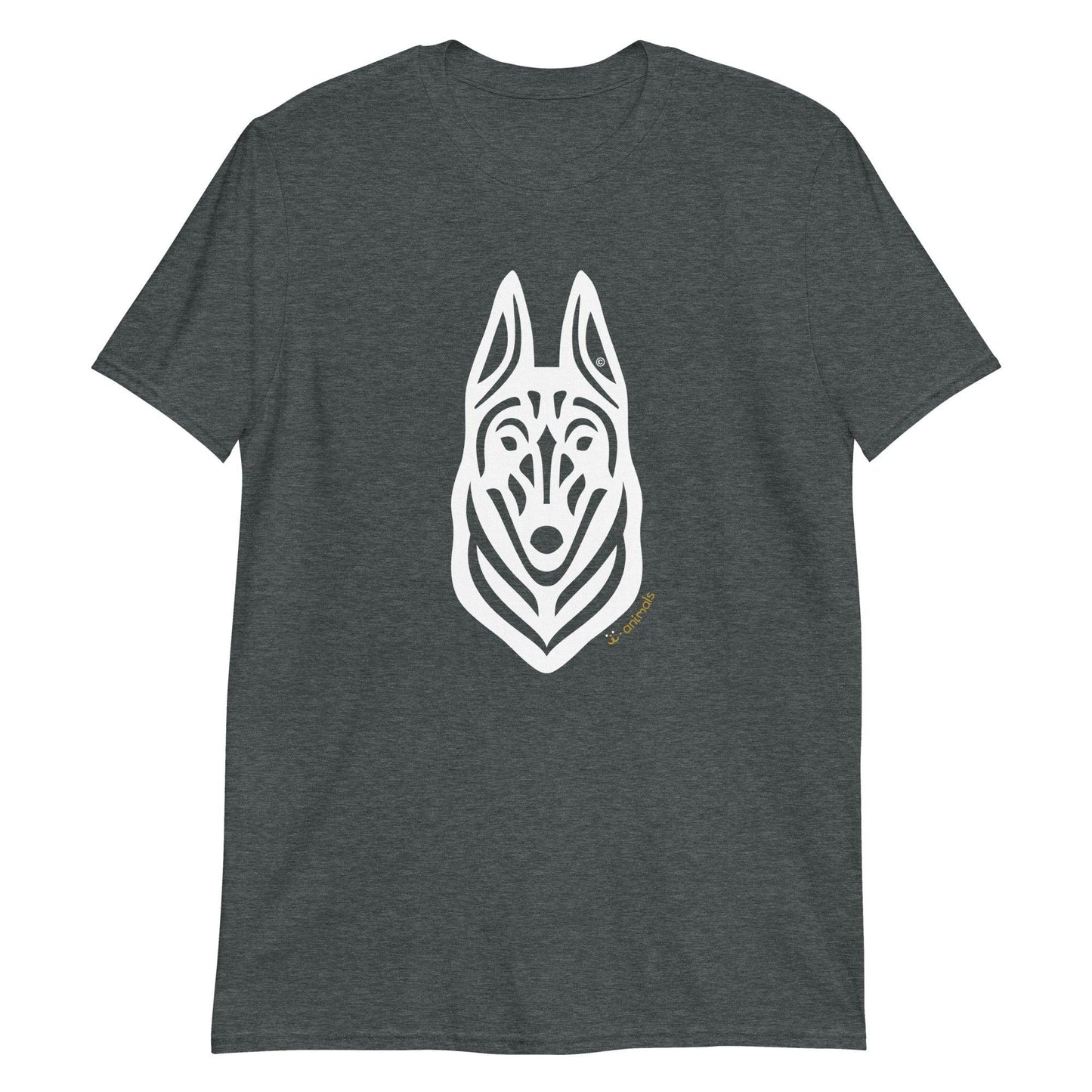 Camiseta unissex de manga curta - Malinois - Tribal i-animals