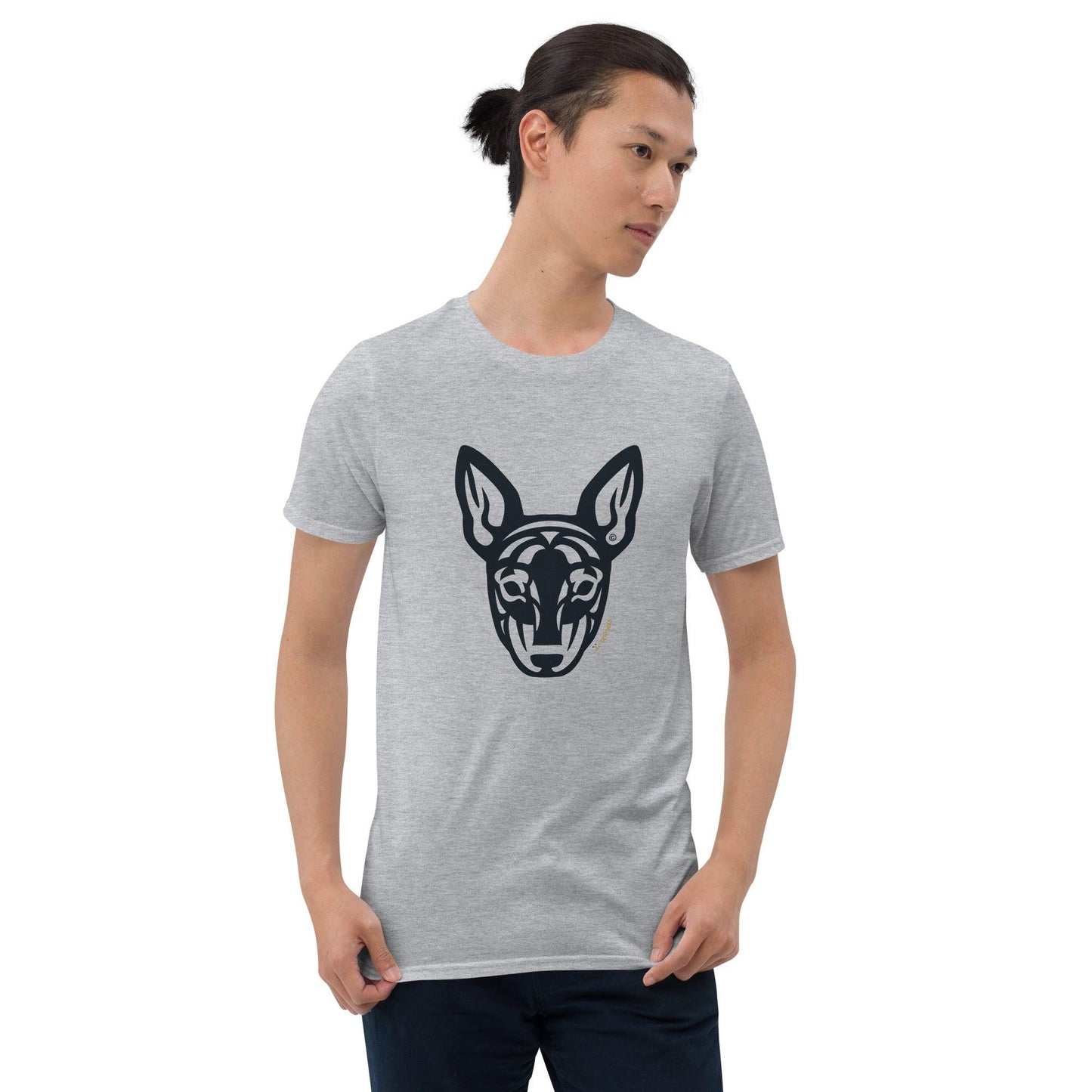 Camiseta unissex de manga curta -  Pinscher - Tribal - Cores Claras i-animals