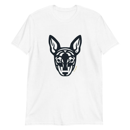 Camiseta unissex de manga curta -  Pinscher - Tribal - Cores Claras i-animals