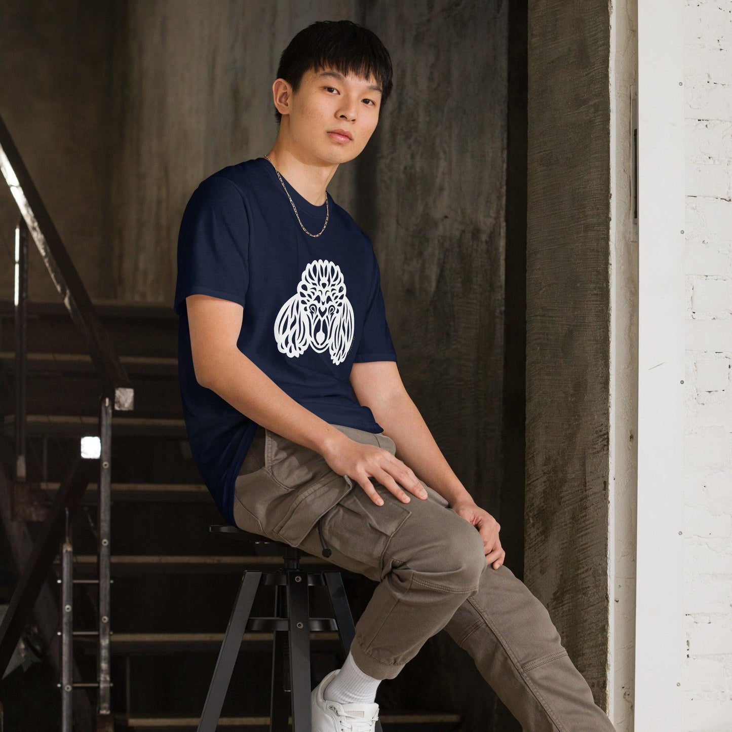 Camiseta unissex de manga curta - Poodle - Tribal i-animals