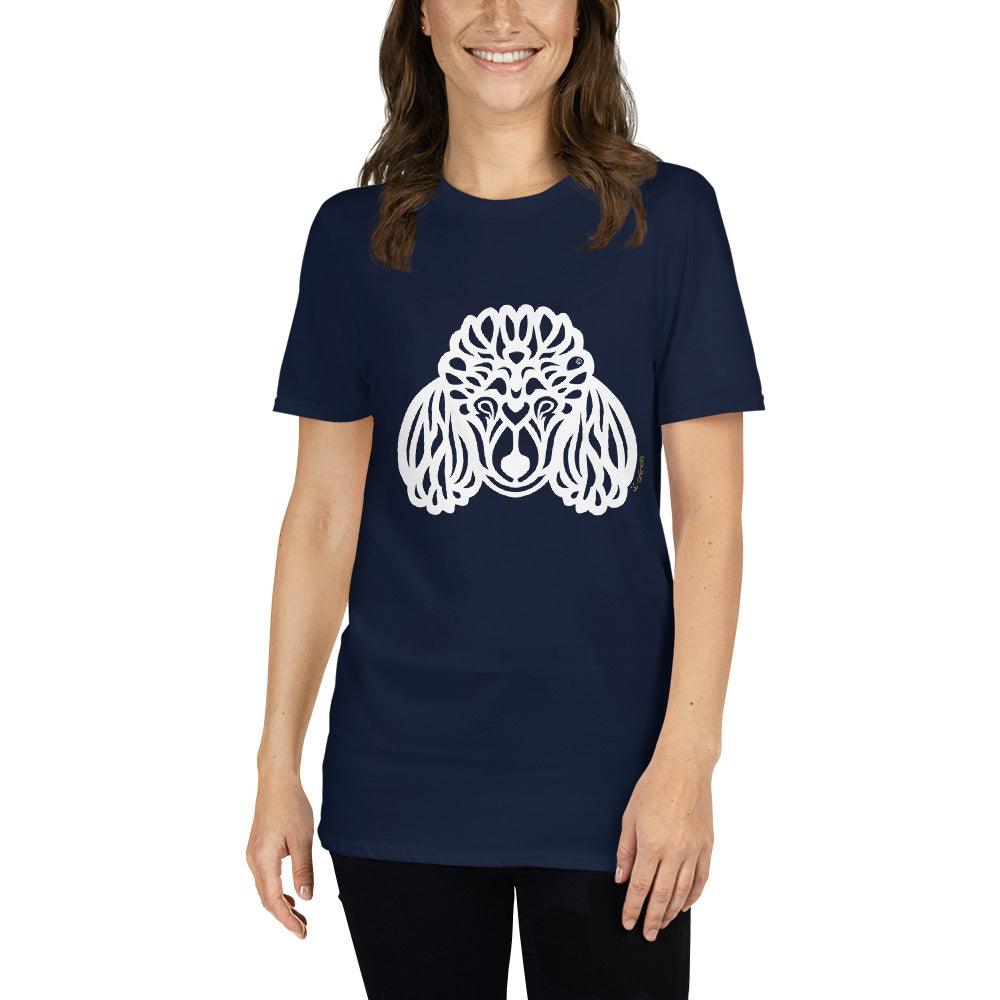 Camiseta unissex de manga curta - Poodle - Tribal i-animals