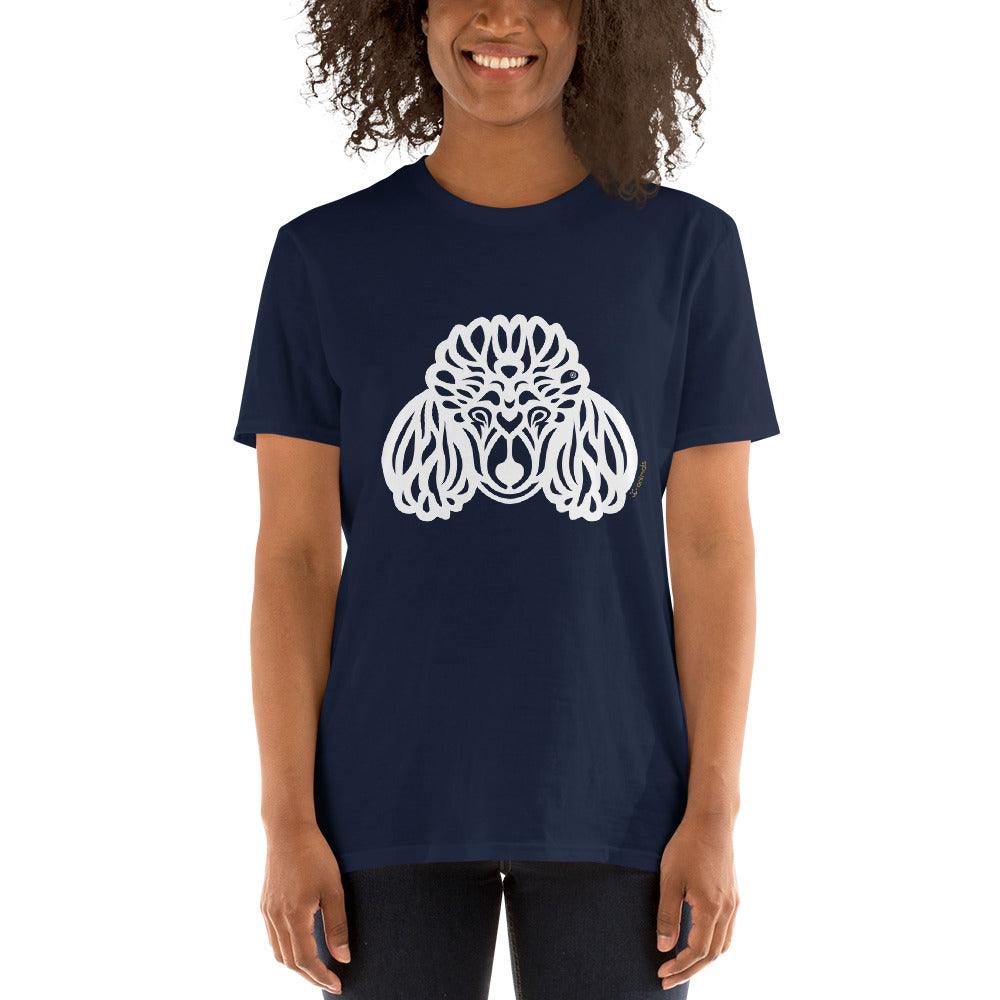 Camiseta unissex de manga curta - Poodle - Tribal i-animals