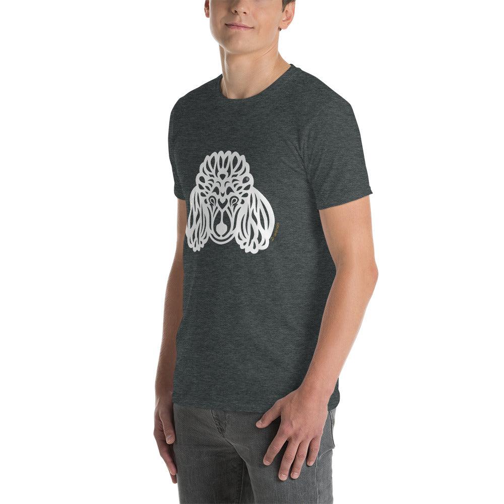 Camiseta unissex de manga curta - Poodle - Tribal i-animals